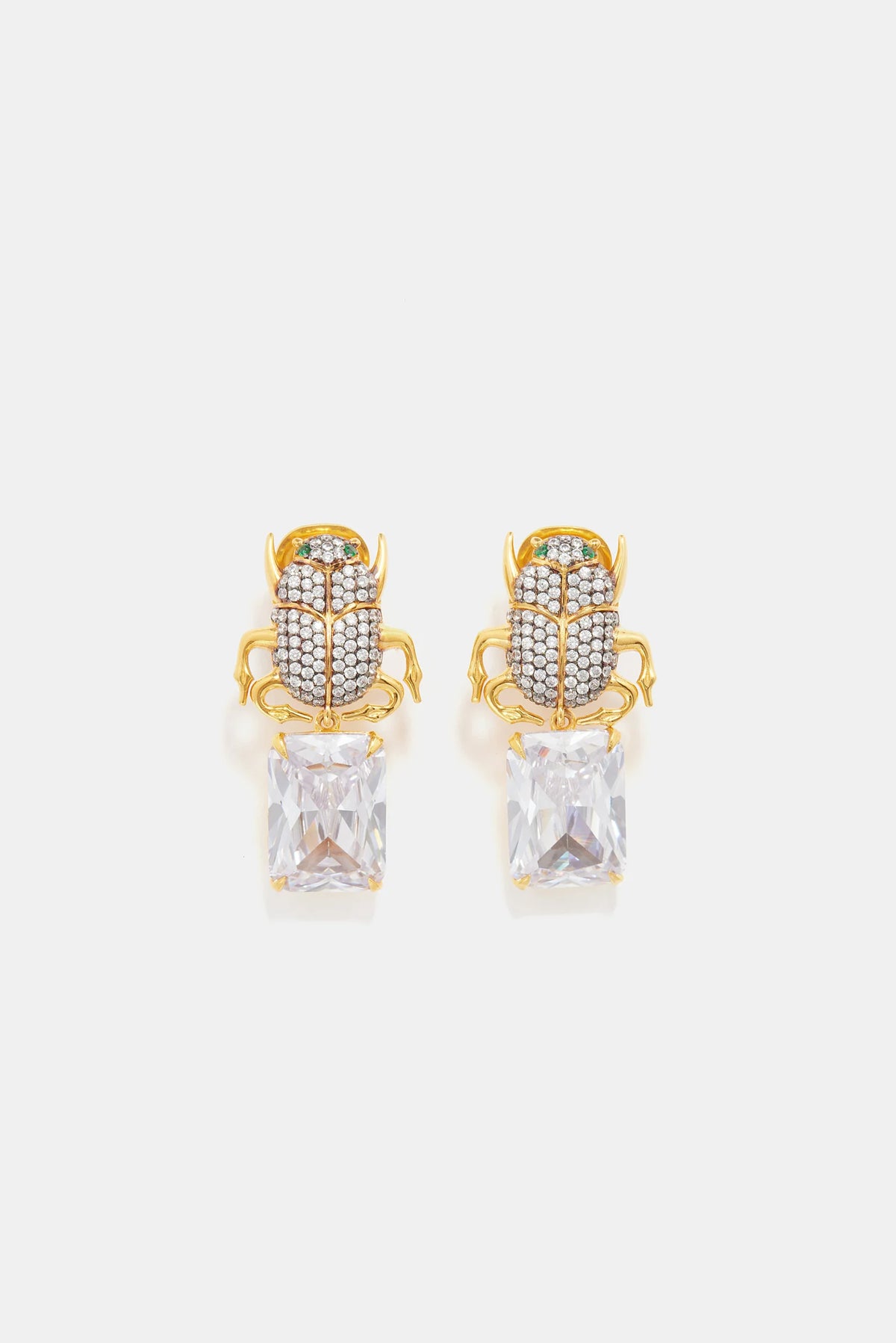 Begüm Khan Diamante Scarab Earrings