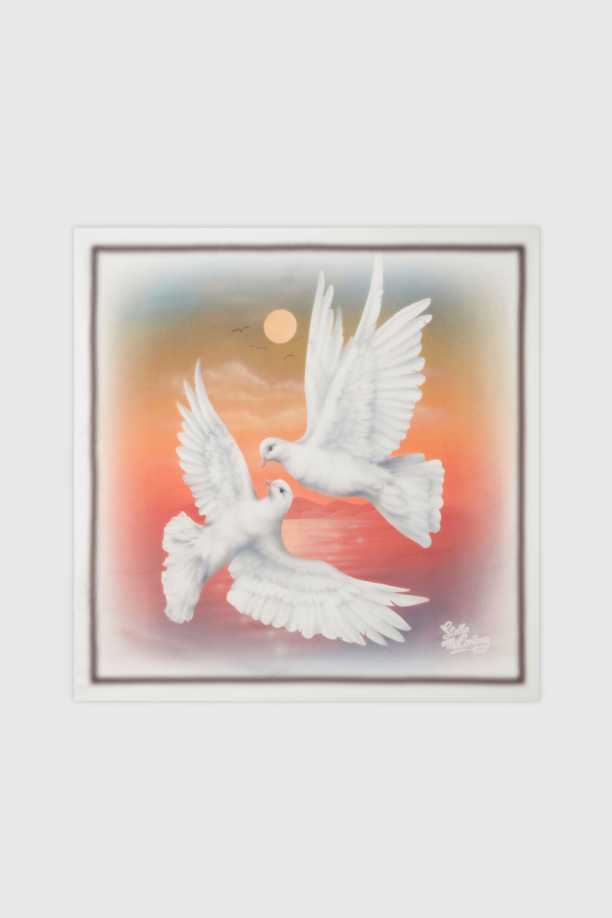 Stella McCartney Dove Print Scarf