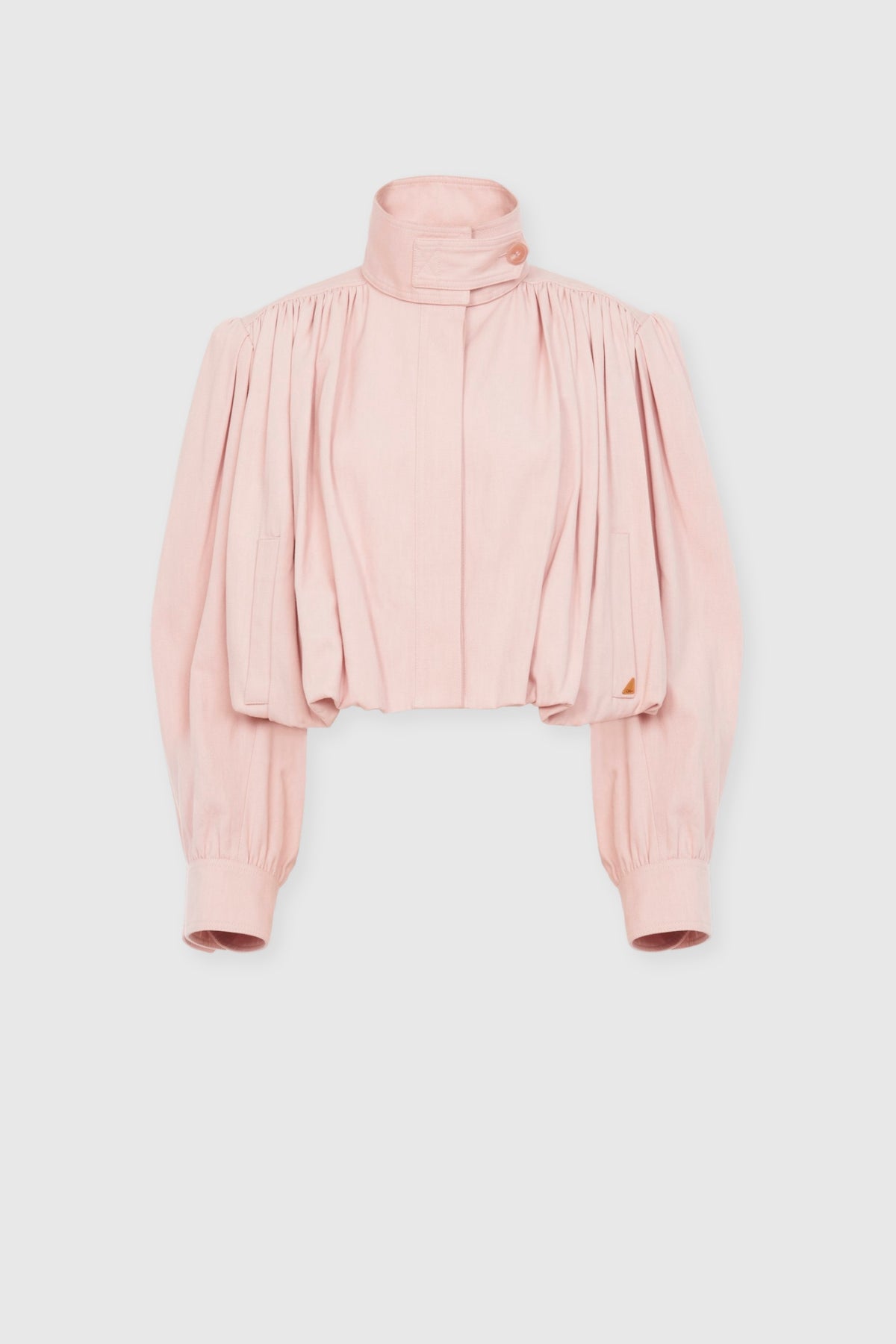 Chloé Gathered Cotton Twill Jacket