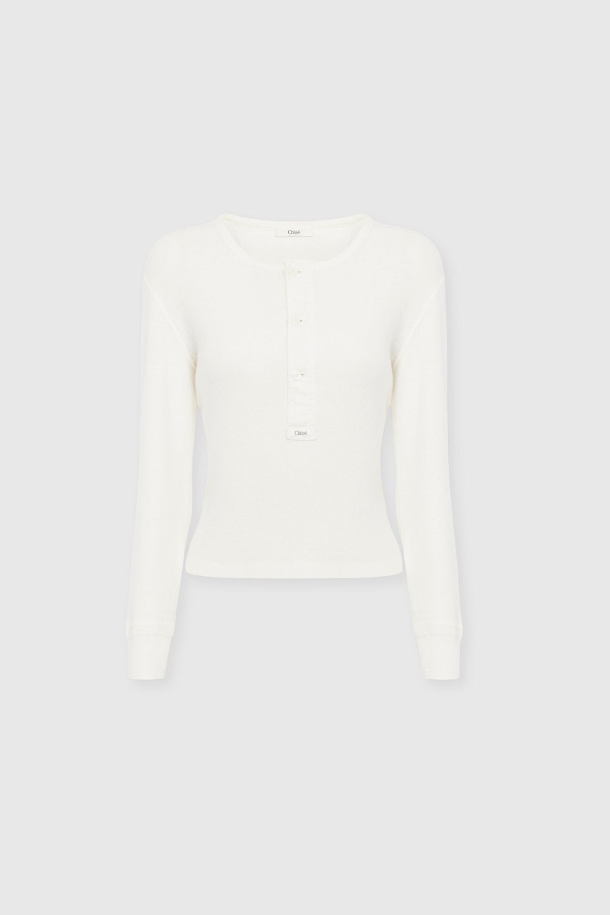 Chloé Cotton Henley Top