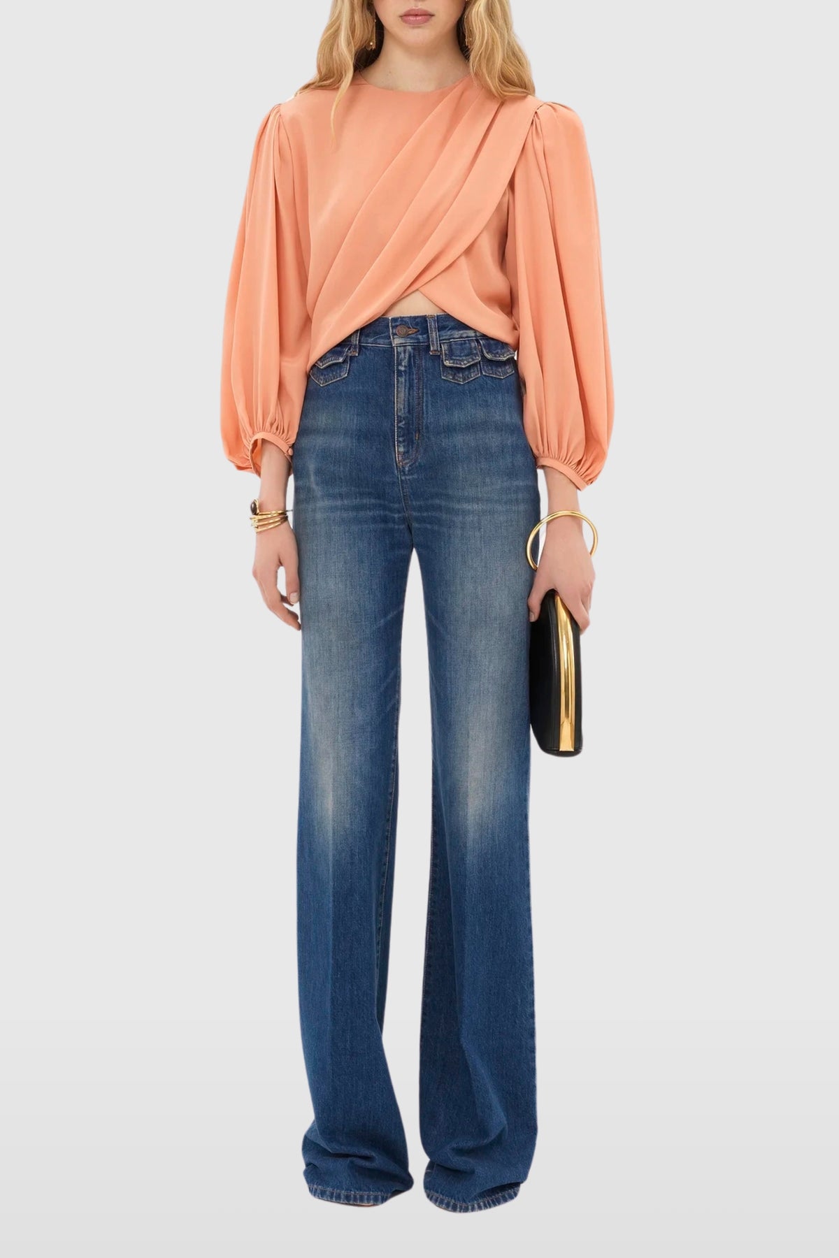 Chloé High-Rise Flared Denim Jeans