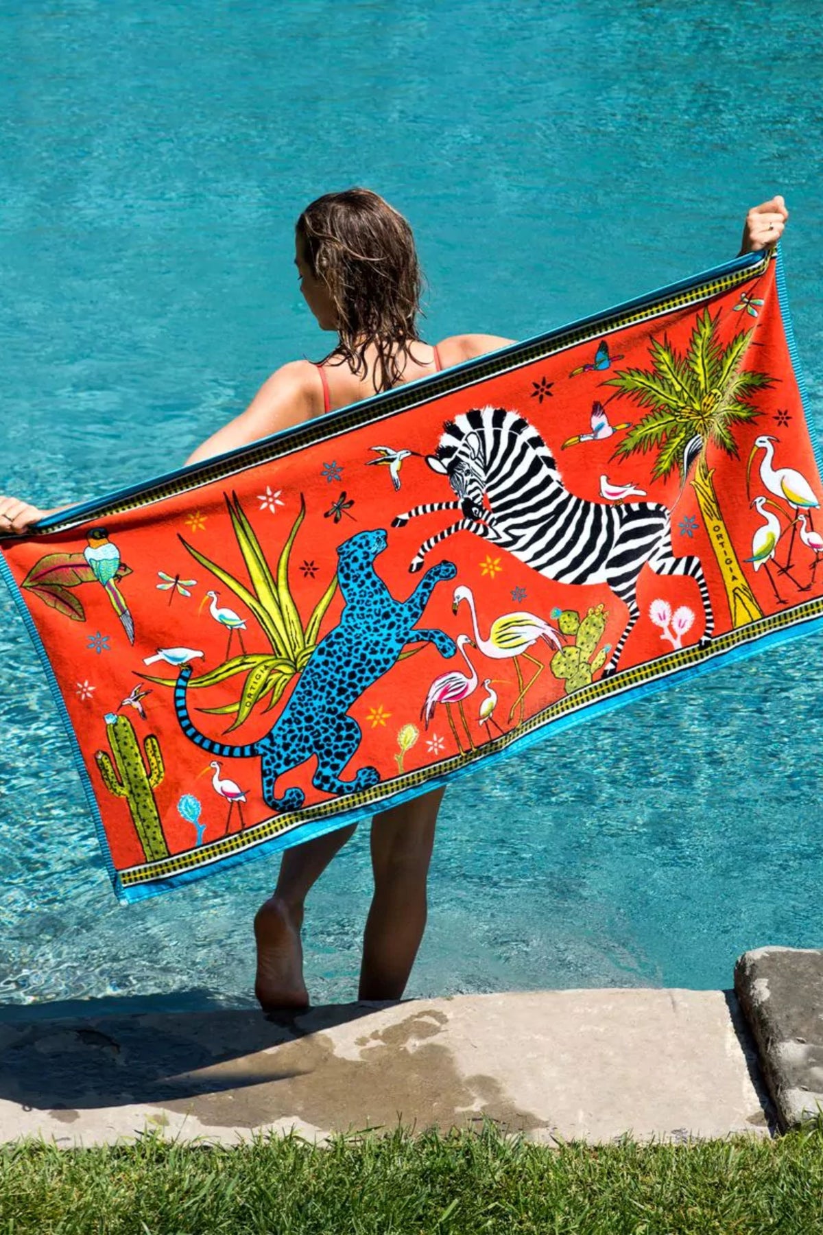 Ortigia Beach Towel Corallo