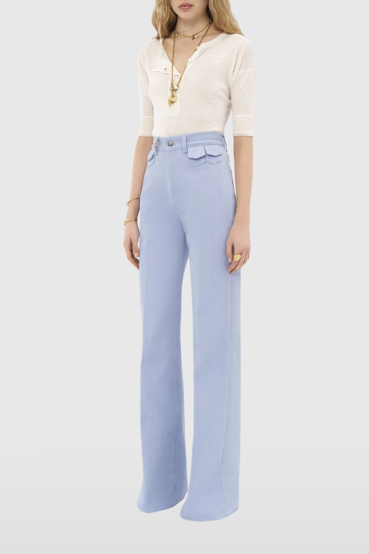 Chloé High-Rise Flared Denim Jeans