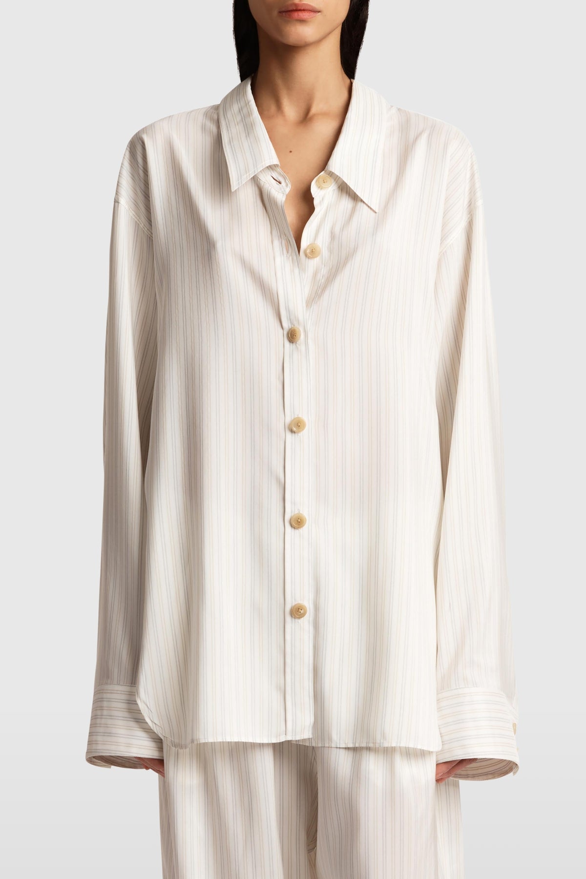 Khaite Pinstripe Herschel Shirt