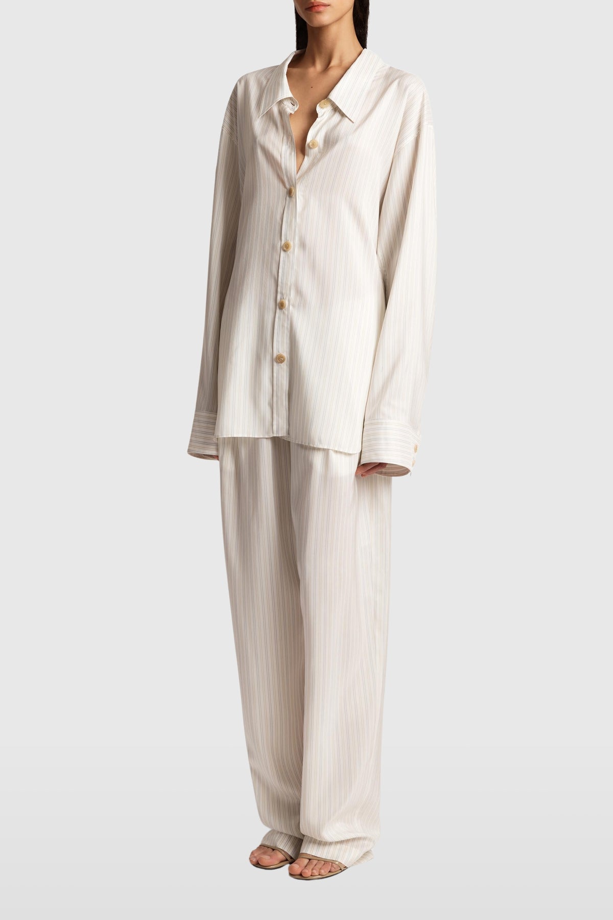 Khaite Pinstripe Herschel Shirt