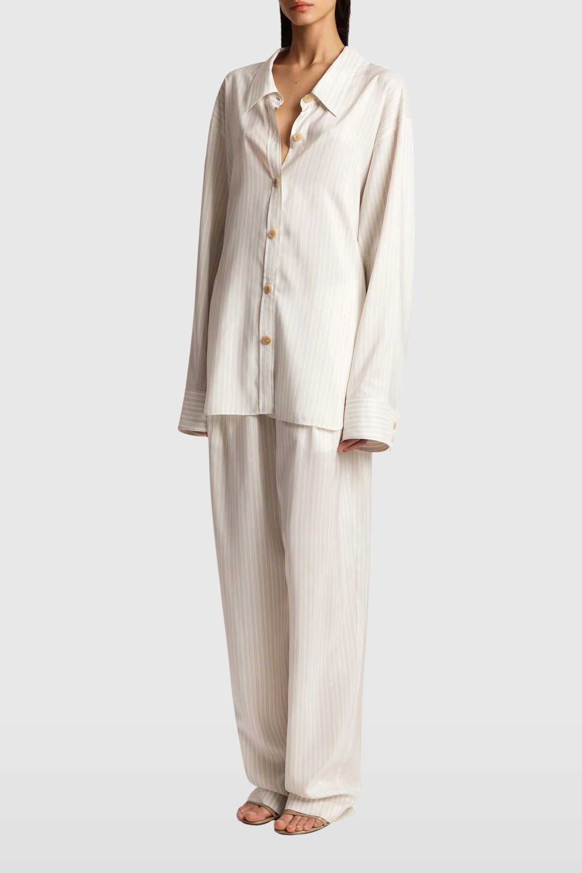Khaite Pinstripe Trenton Pants