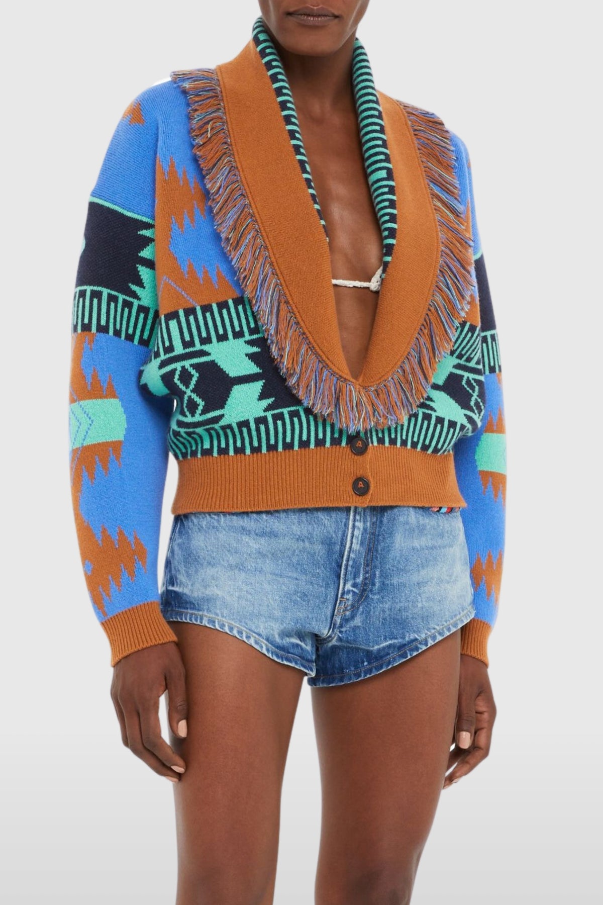 Alanui Icon Fringed Cardi-Bomber