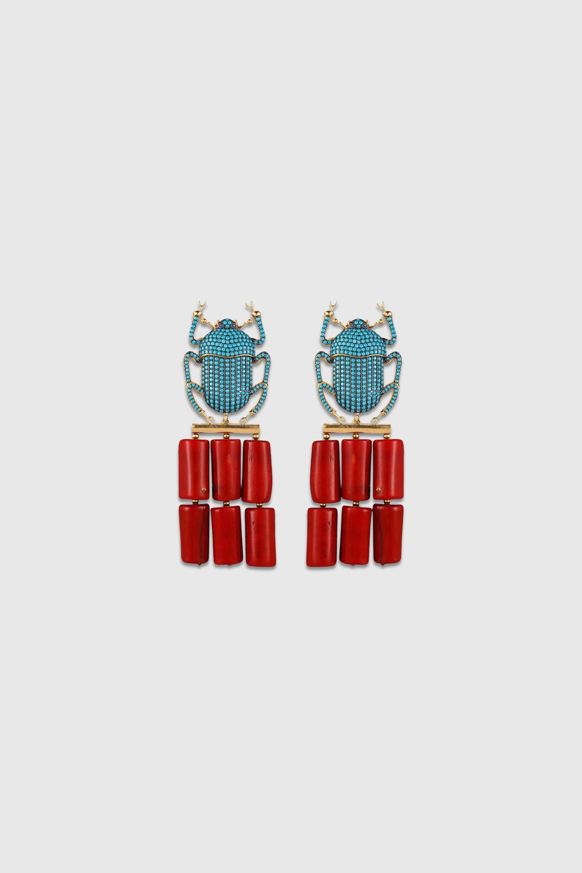 Begüm Khan Pharaoh Coral Earrings