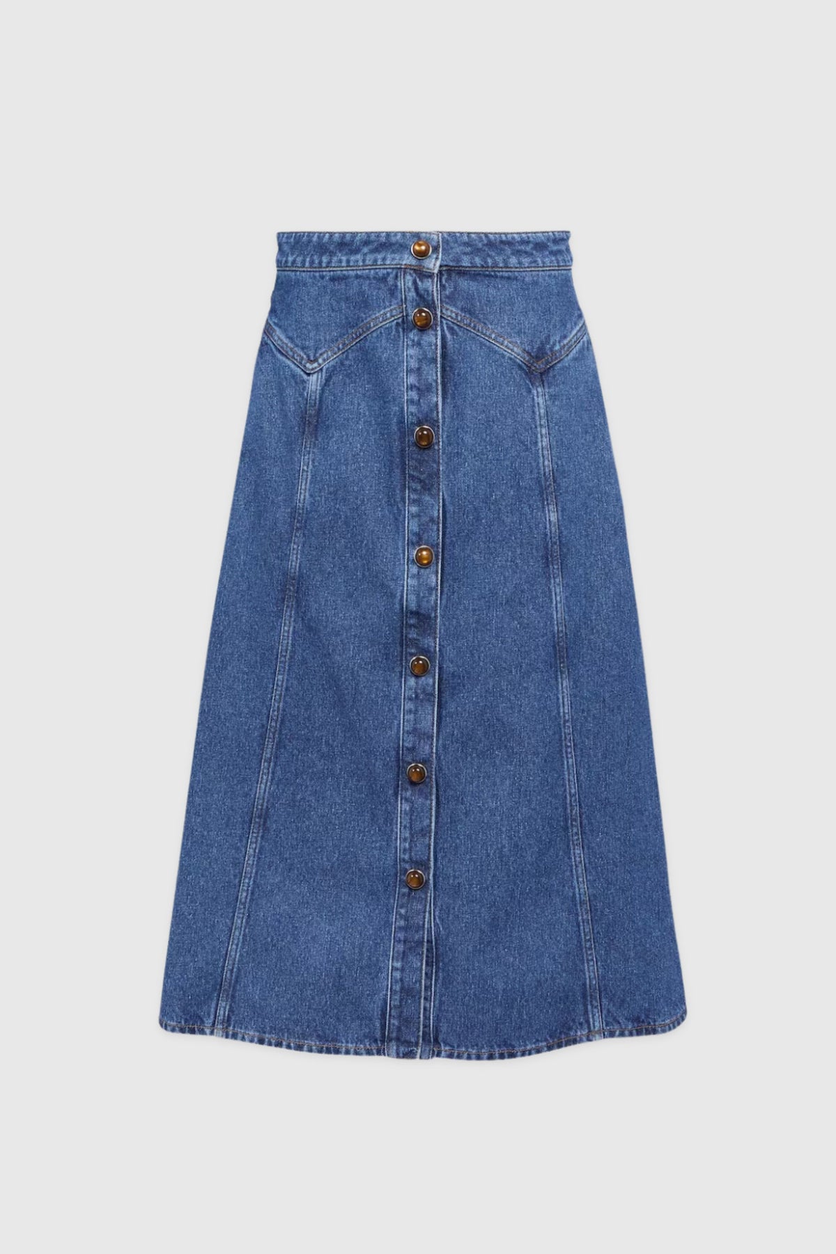 Chloé Denim A-Line Skirt