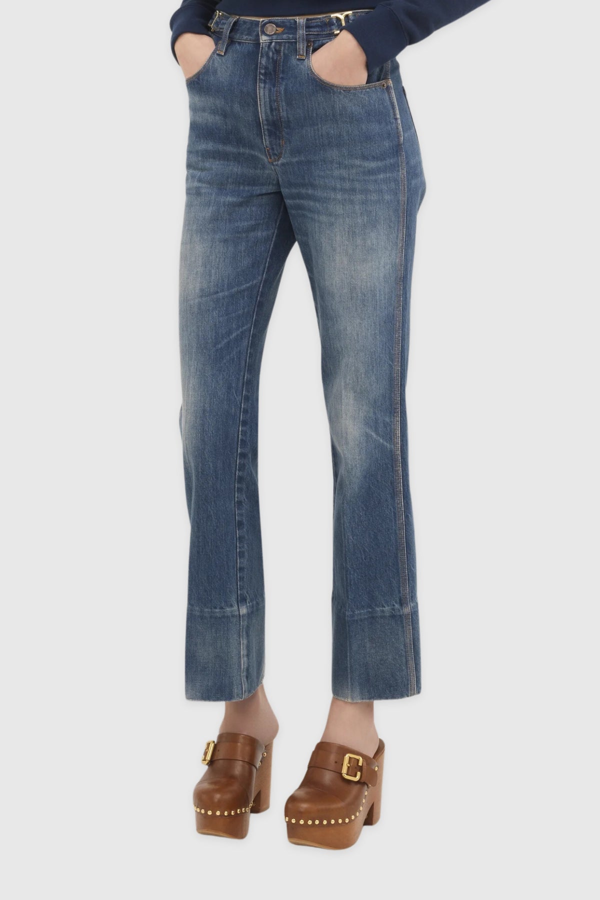 Chloé Straight Cropped Jeans