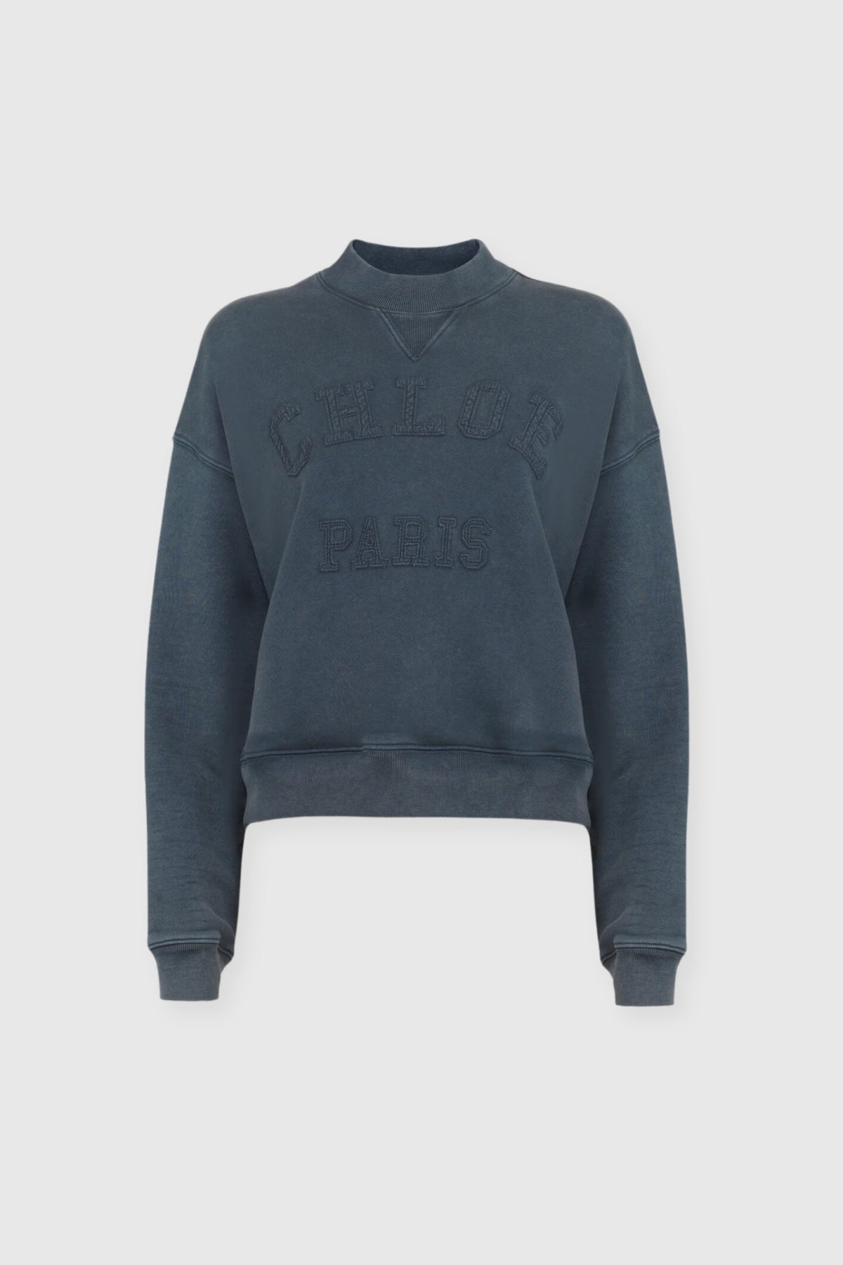 Chloé Blue Fleece Logo Jumper