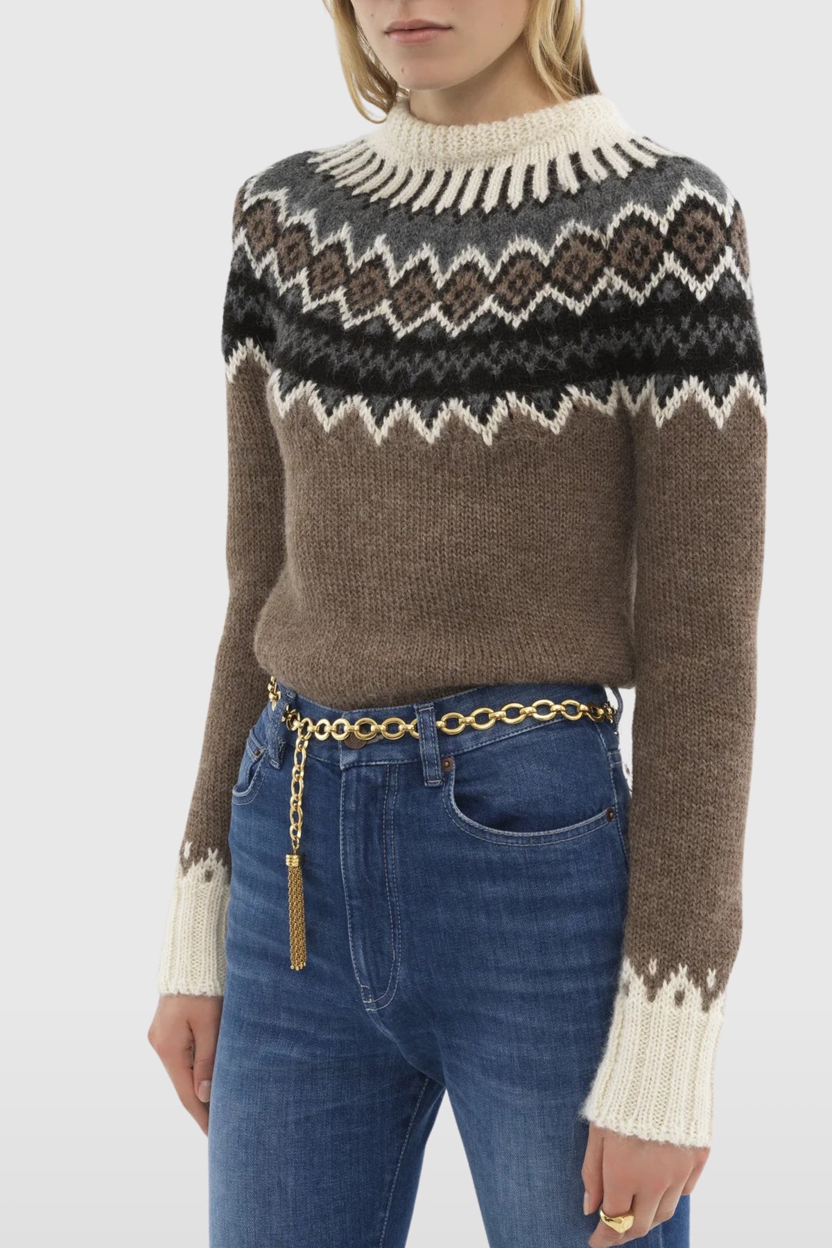 Chloé Fairisle Knit Sweater