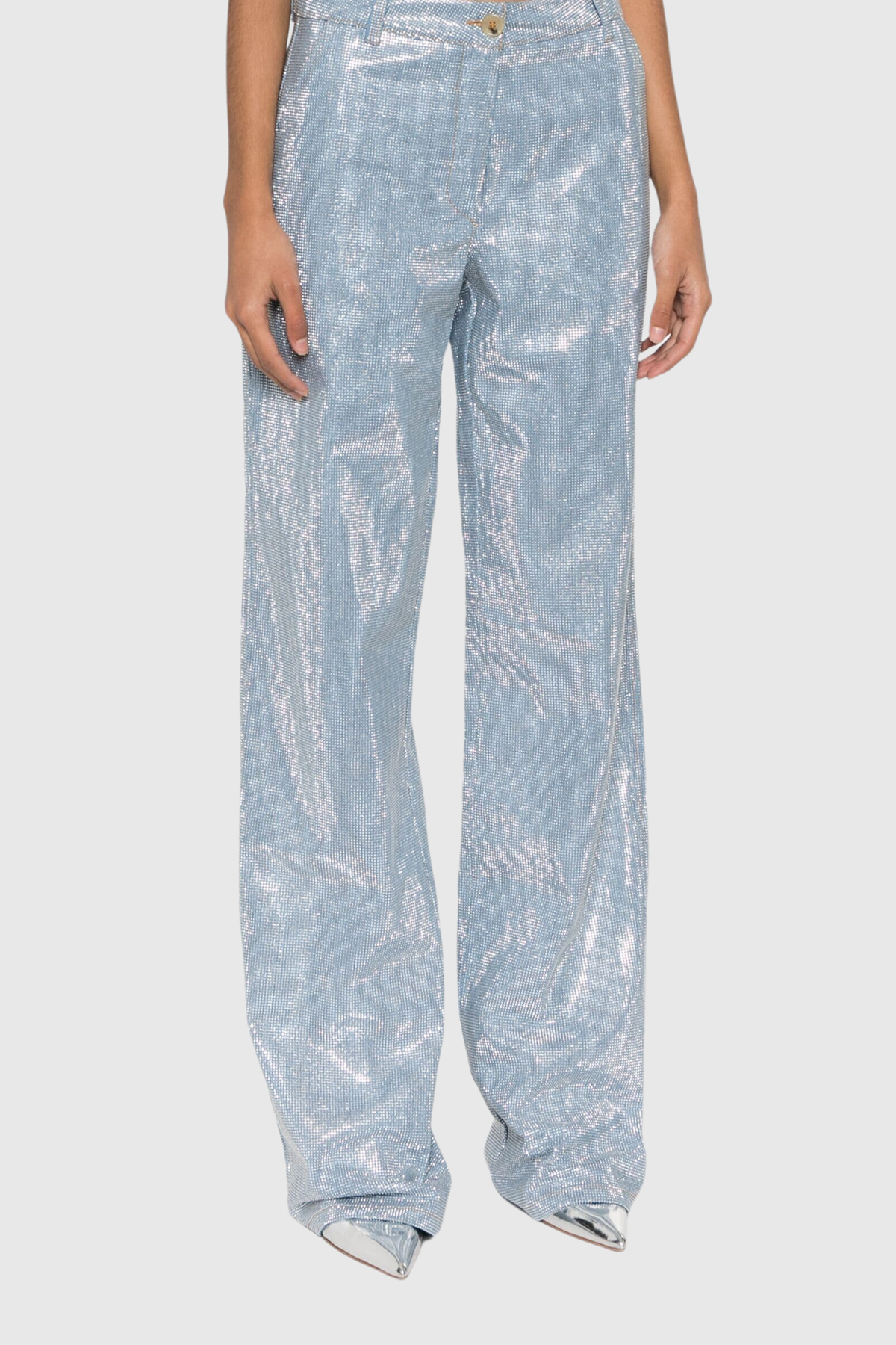 Ermanno Scervino Rhinestone Denim Jeans