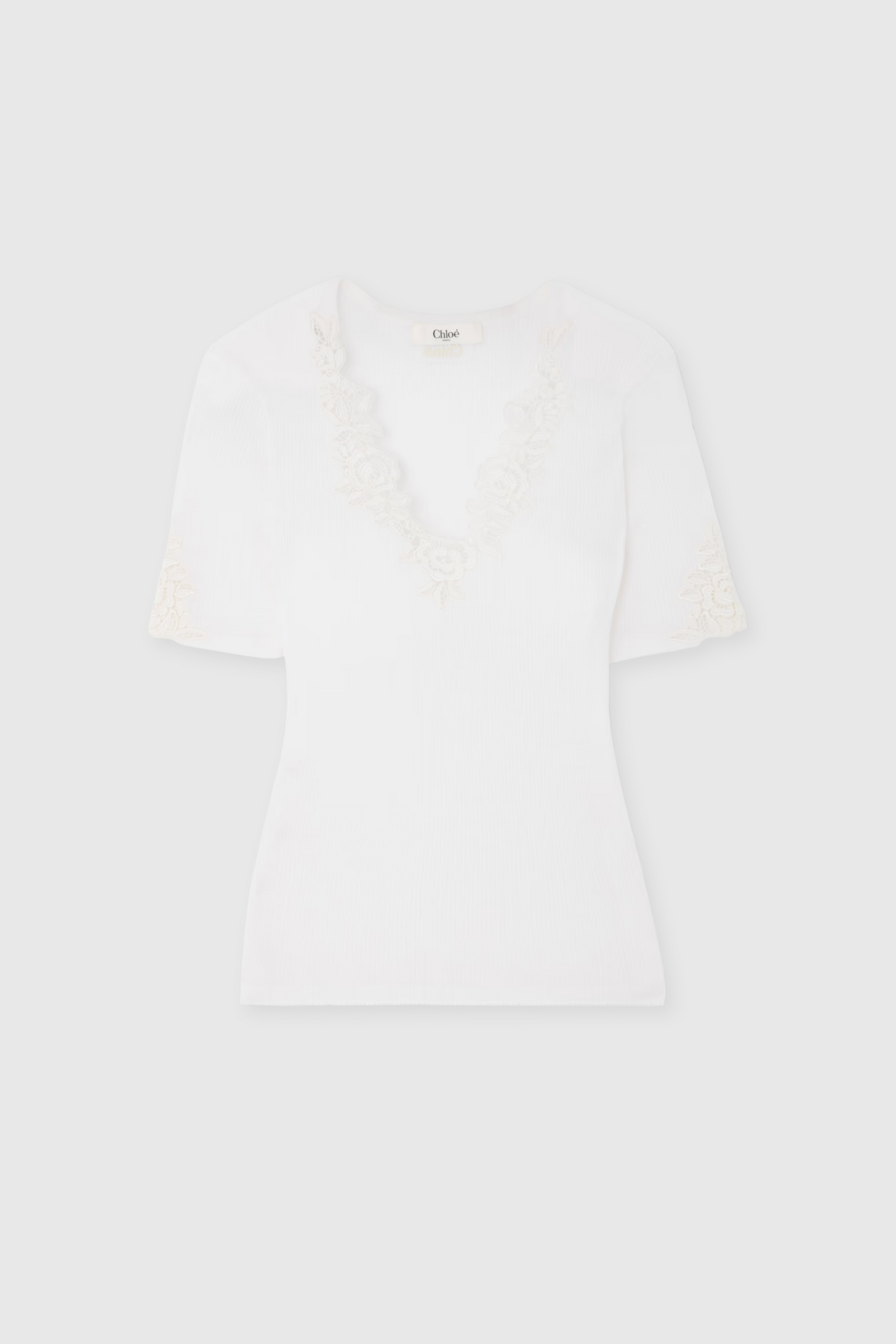 Chloé Lace Trimmed Top