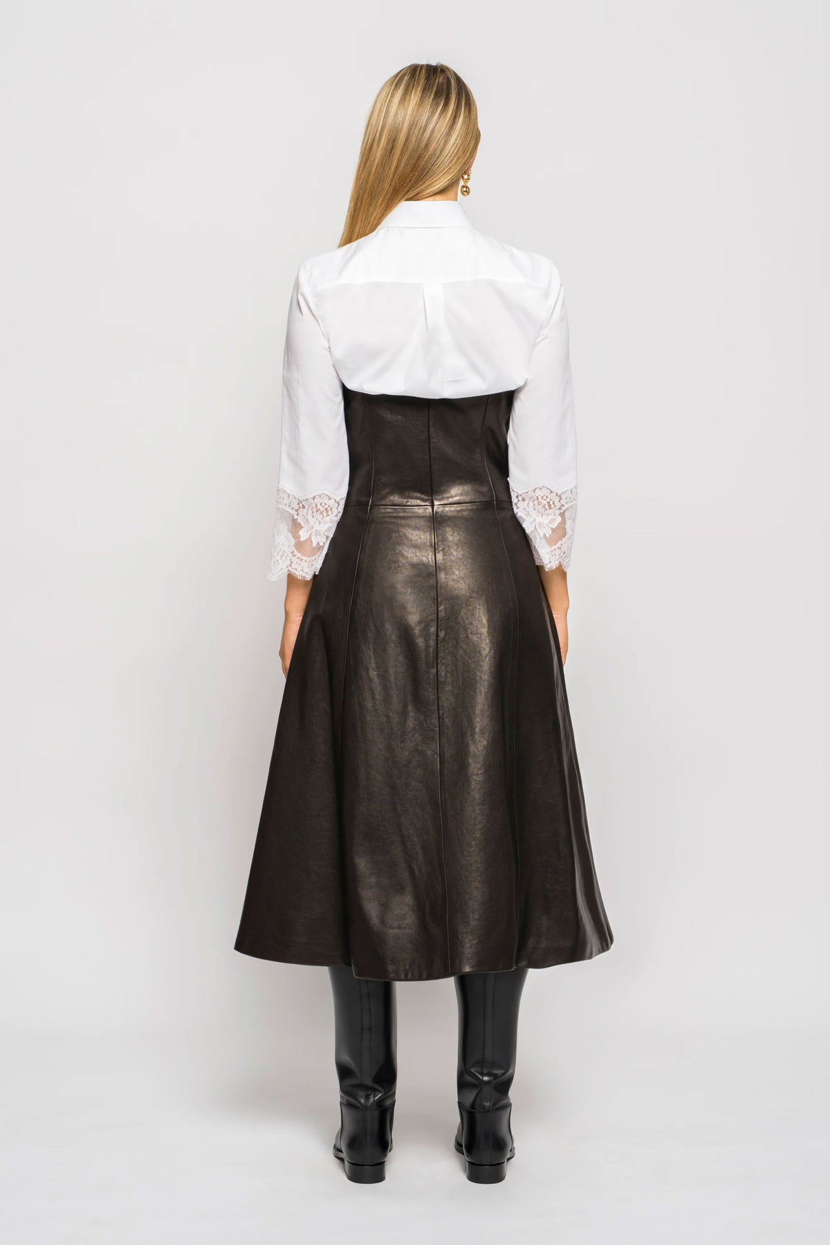 Khaite Valerie Leather Dress