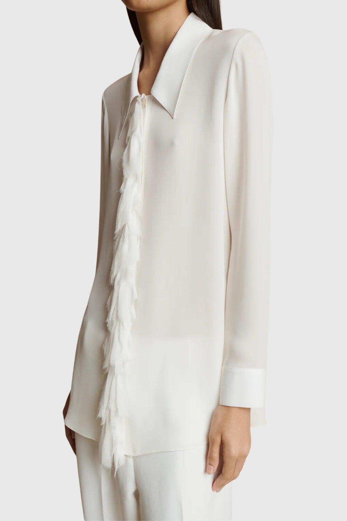 Khaite Luka Ruffle Shirt