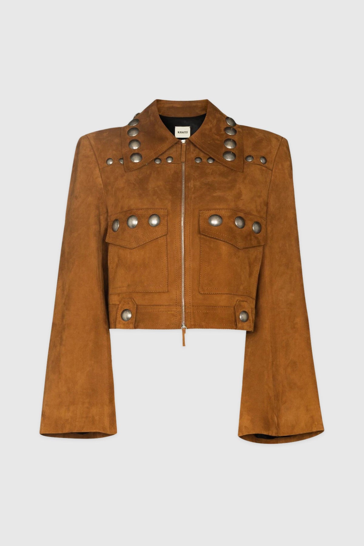 Khaite Tan Suede Lyle Jacket