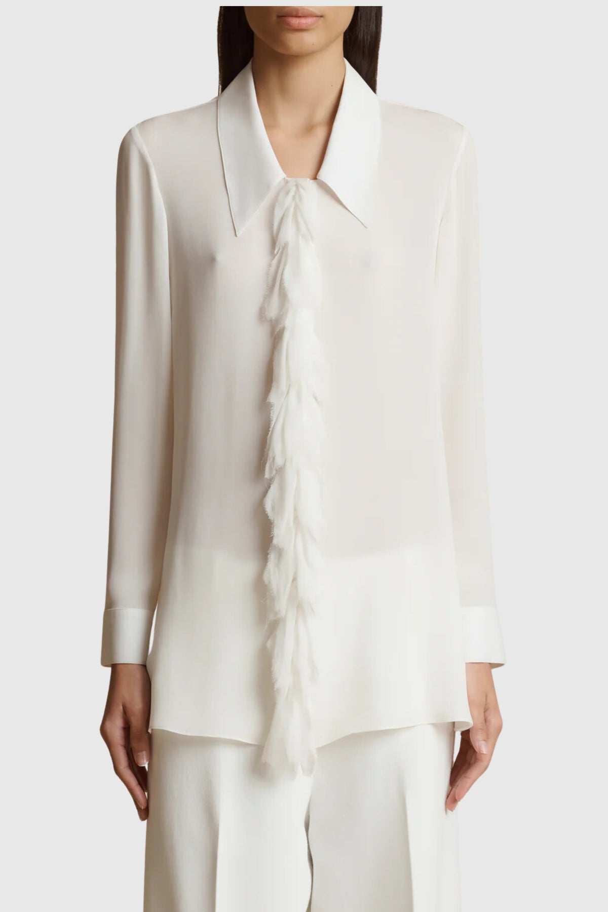 Khaite Luka Ruffle Shirt