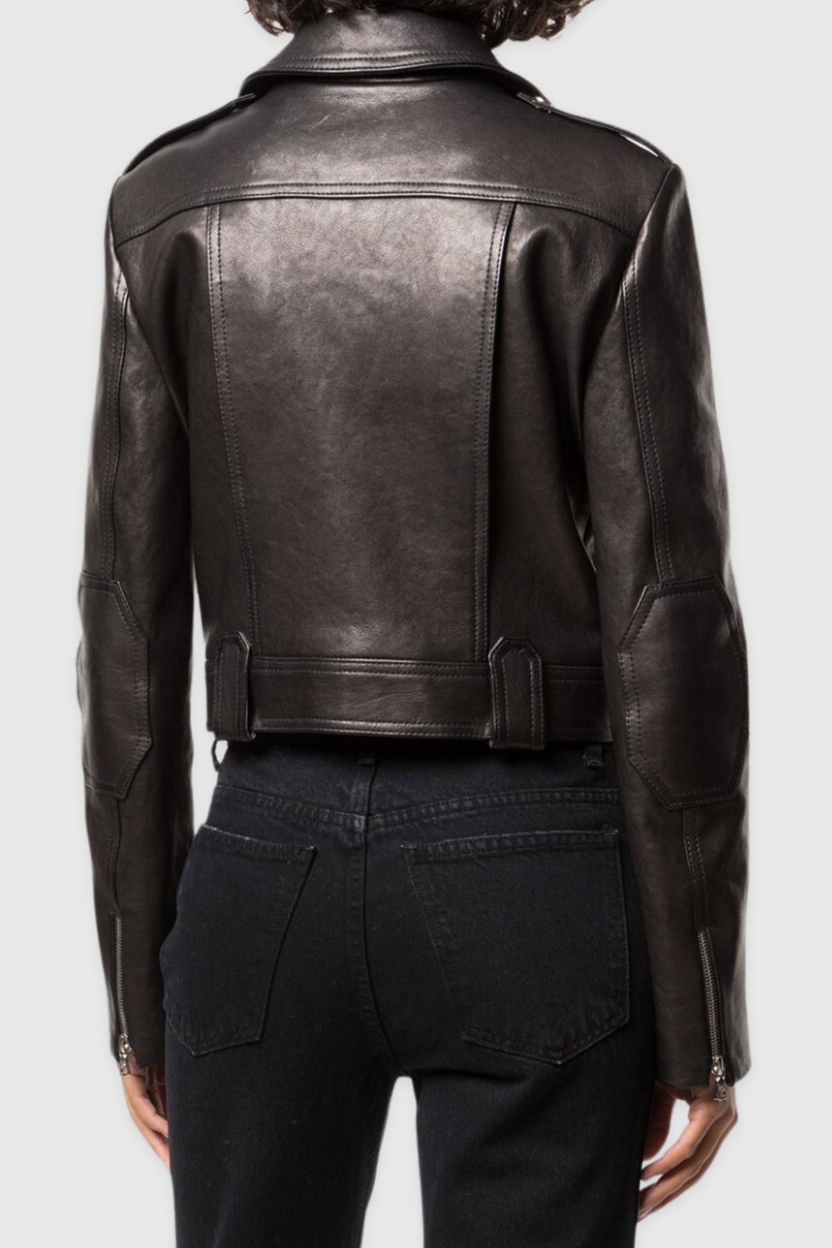 Khaite Black Antonia Leather Lambskin Biker Jacket