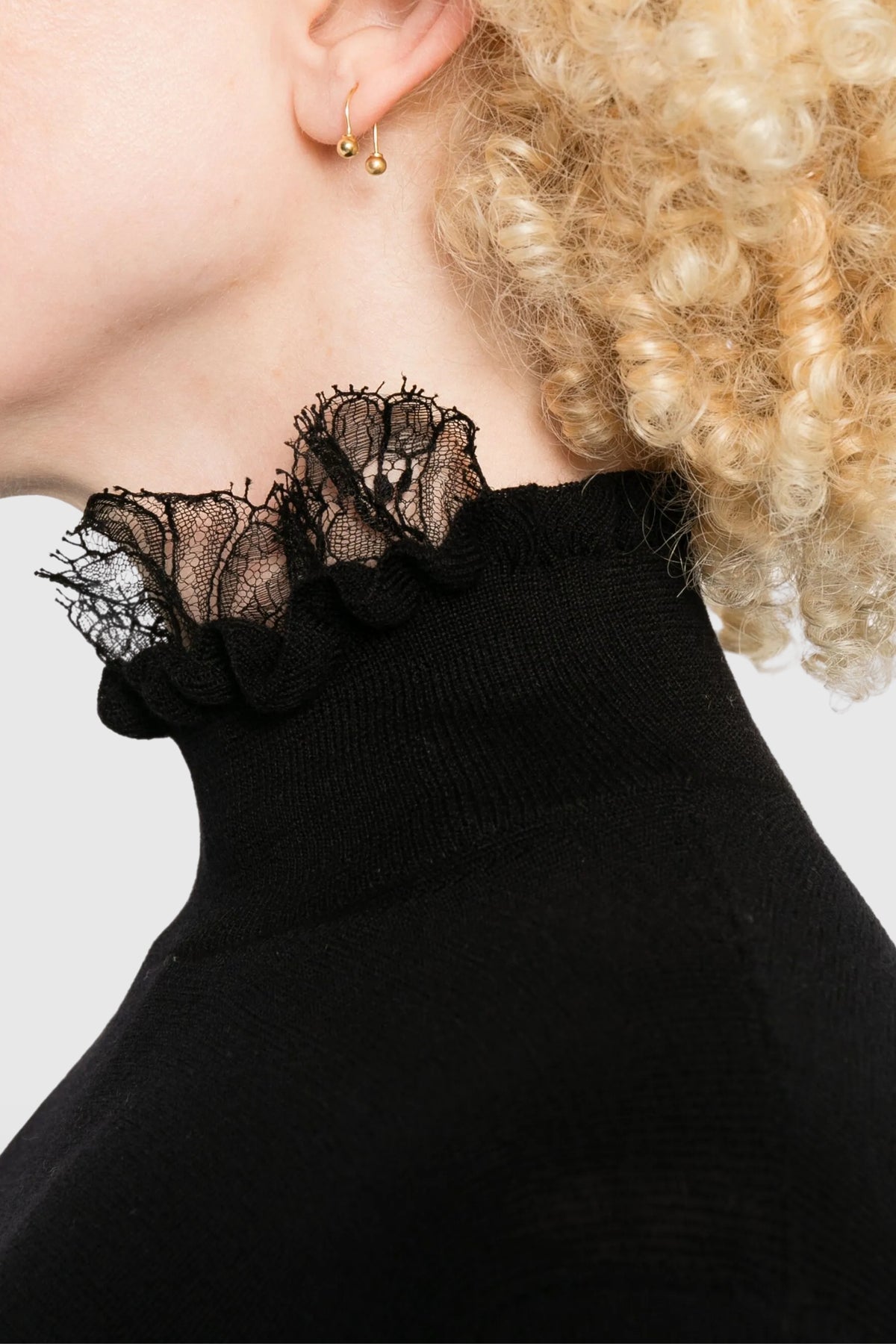 Ermanno Scervino Lace-Trimmed Sweater
