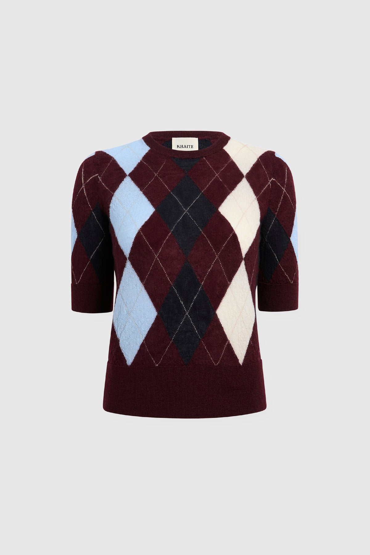 Khaite Anders Burgundy Cashmere Top