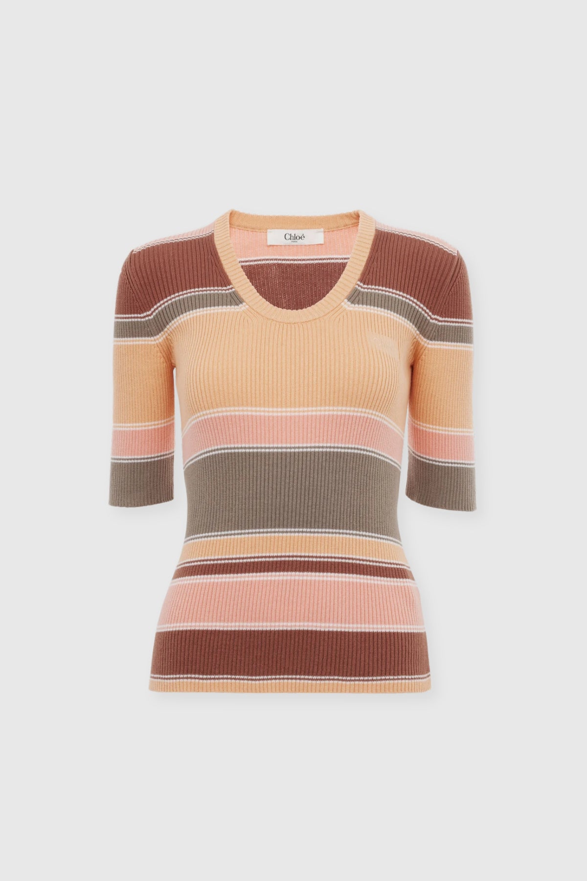 Chloé Multicolour Cotton Knit Top