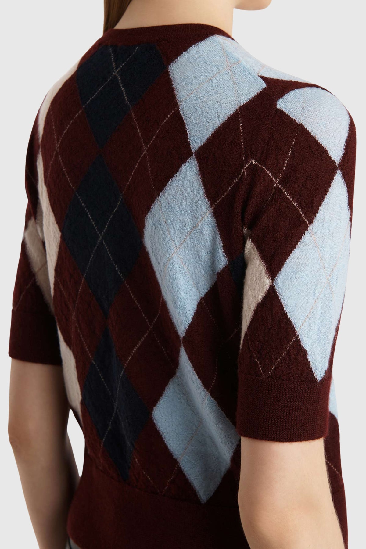 Khaite Anders Burgundy Cashmere Top