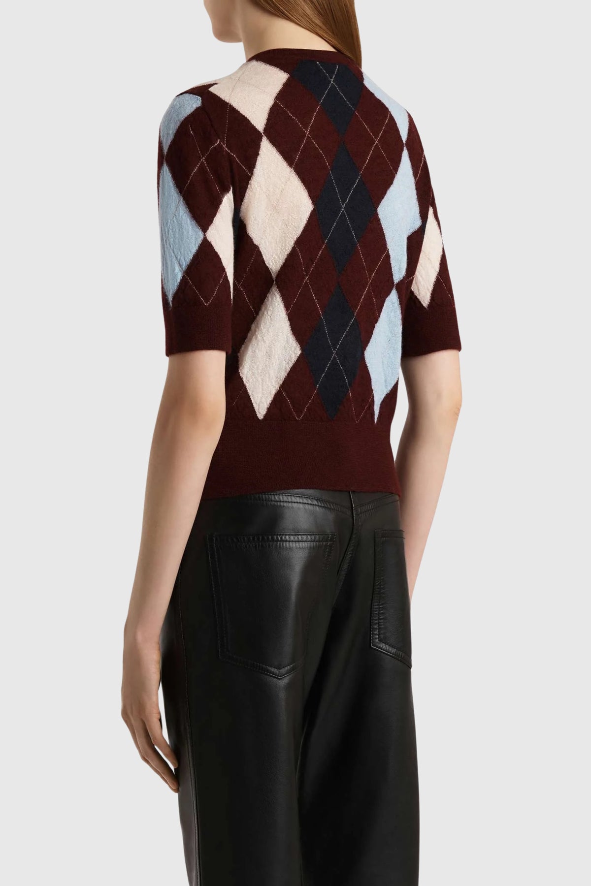 Khaite Anders Burgundy Cashmere Top