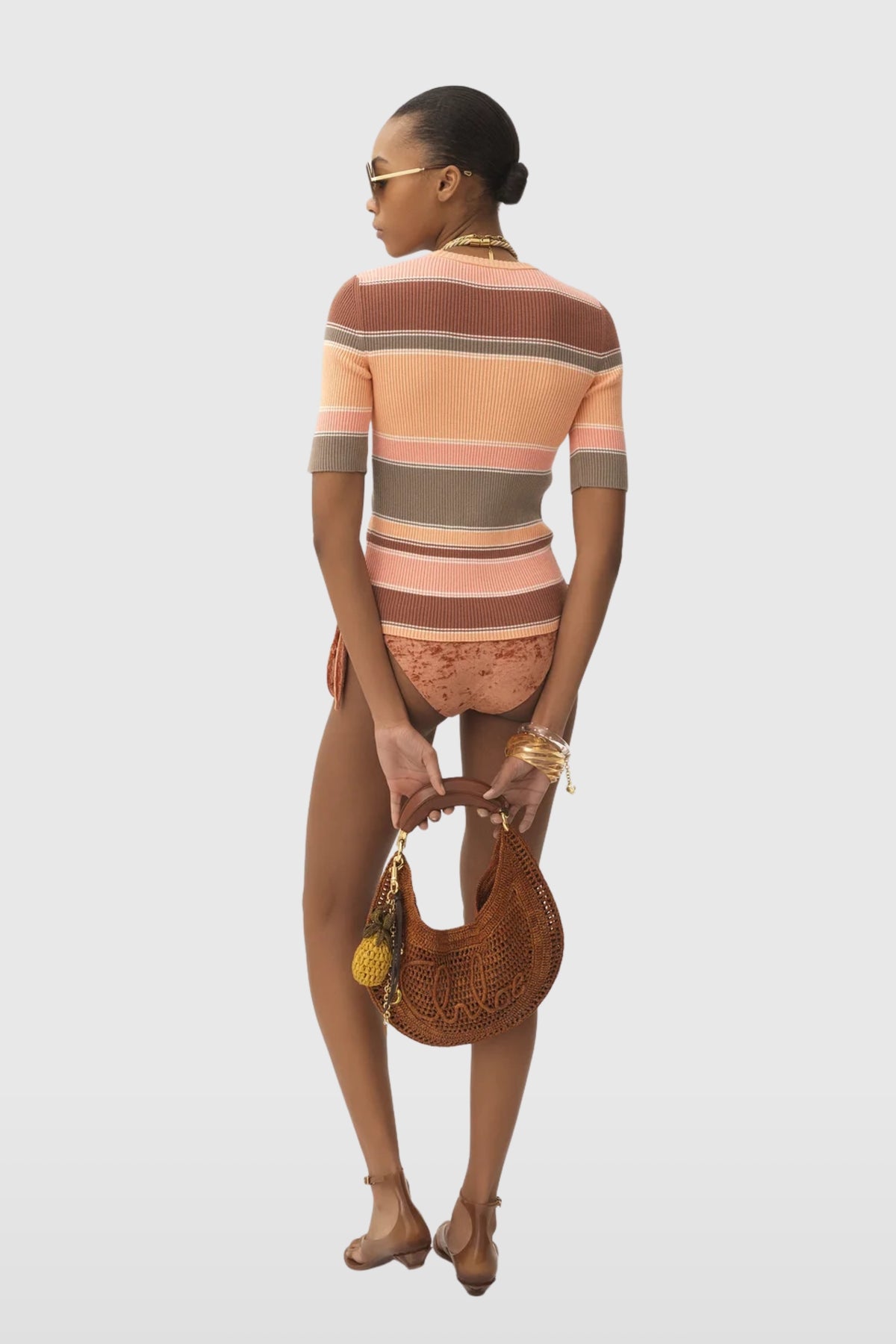 Chloé Multicolour Cotton Knit Top