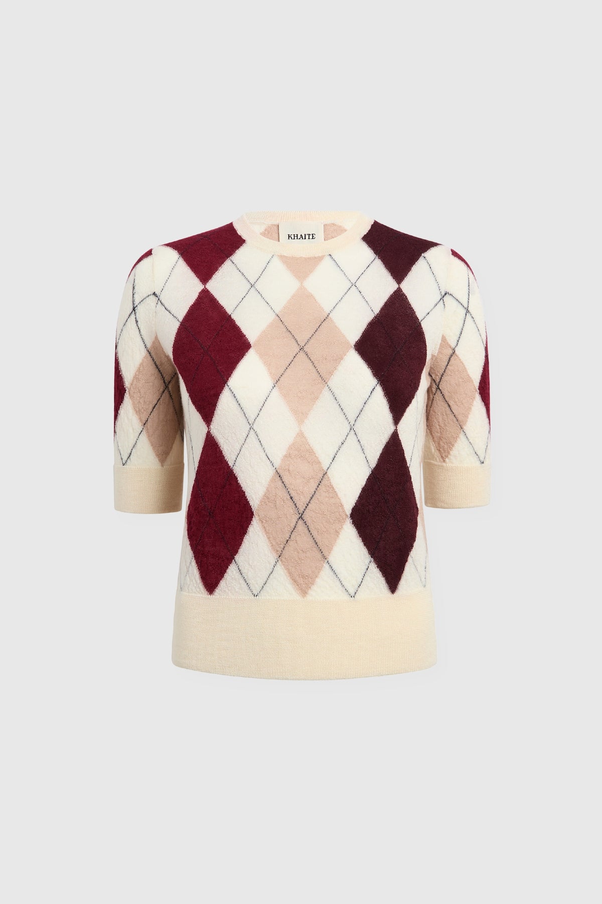 Khaite Anders Cream Cashmere Top