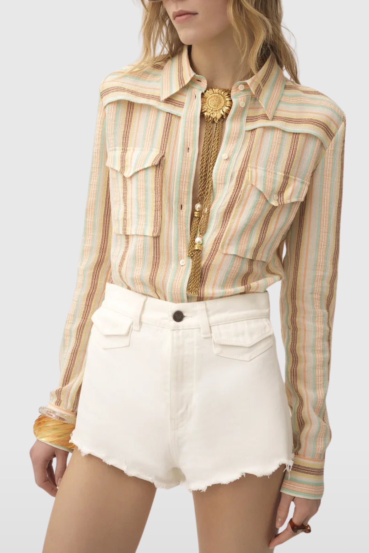 Chloé Stripe Fitted Shirt