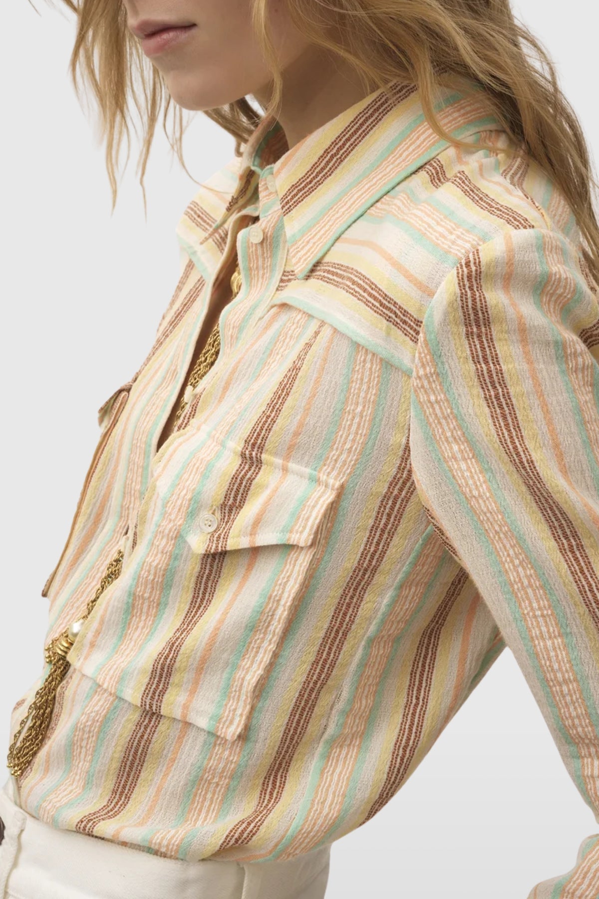 Chloé Stripe Fitted Shirt