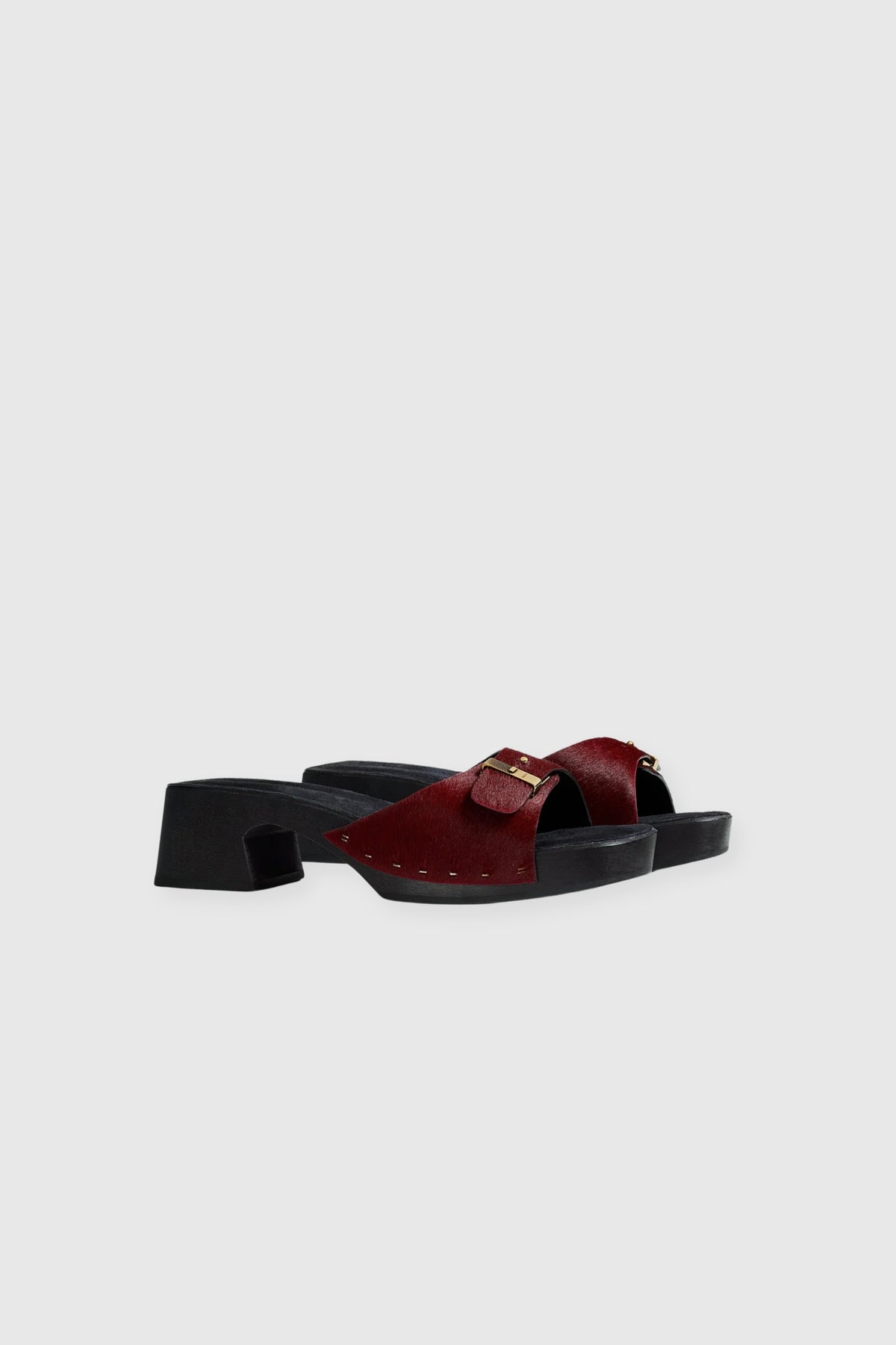 Khaite Cherry Britt Clogs