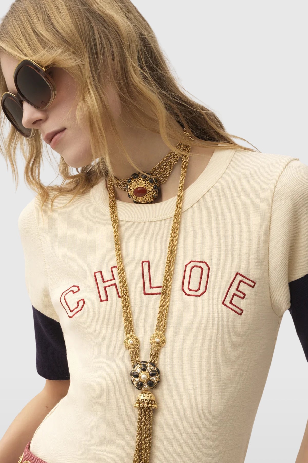 Chloé Contrast Logo T-Shirt