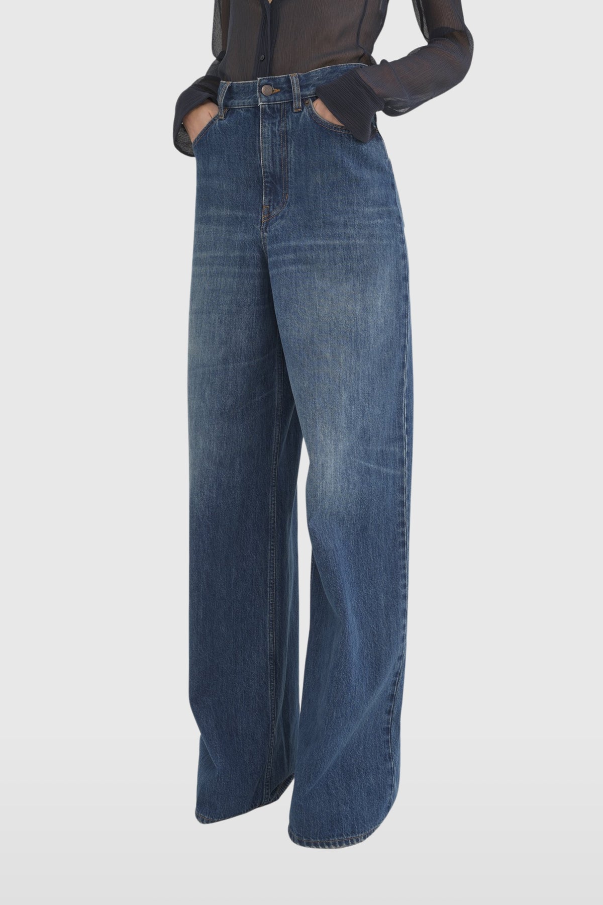 Chloé Wide Leg Denim Jeans