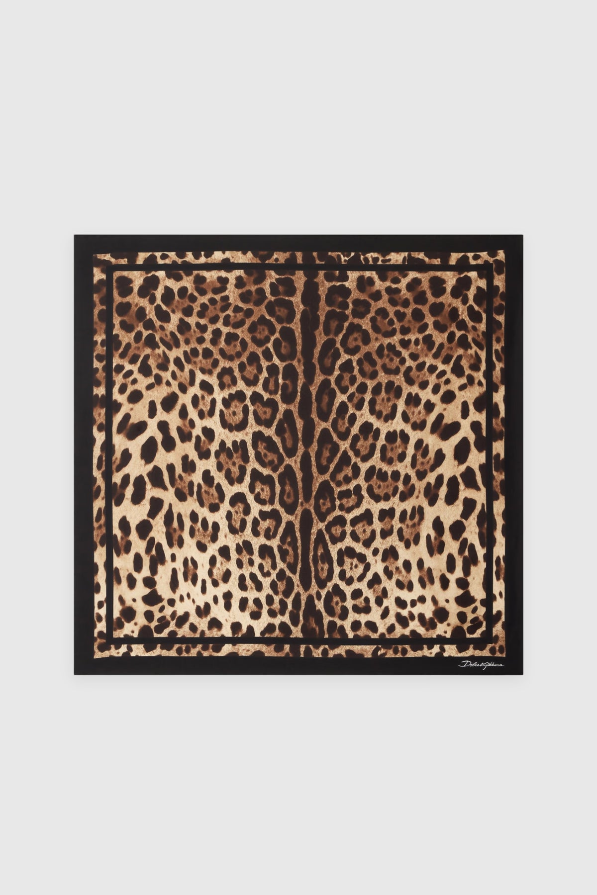 Dolce & Gabbana Leopard-print Silk-twill Scarf