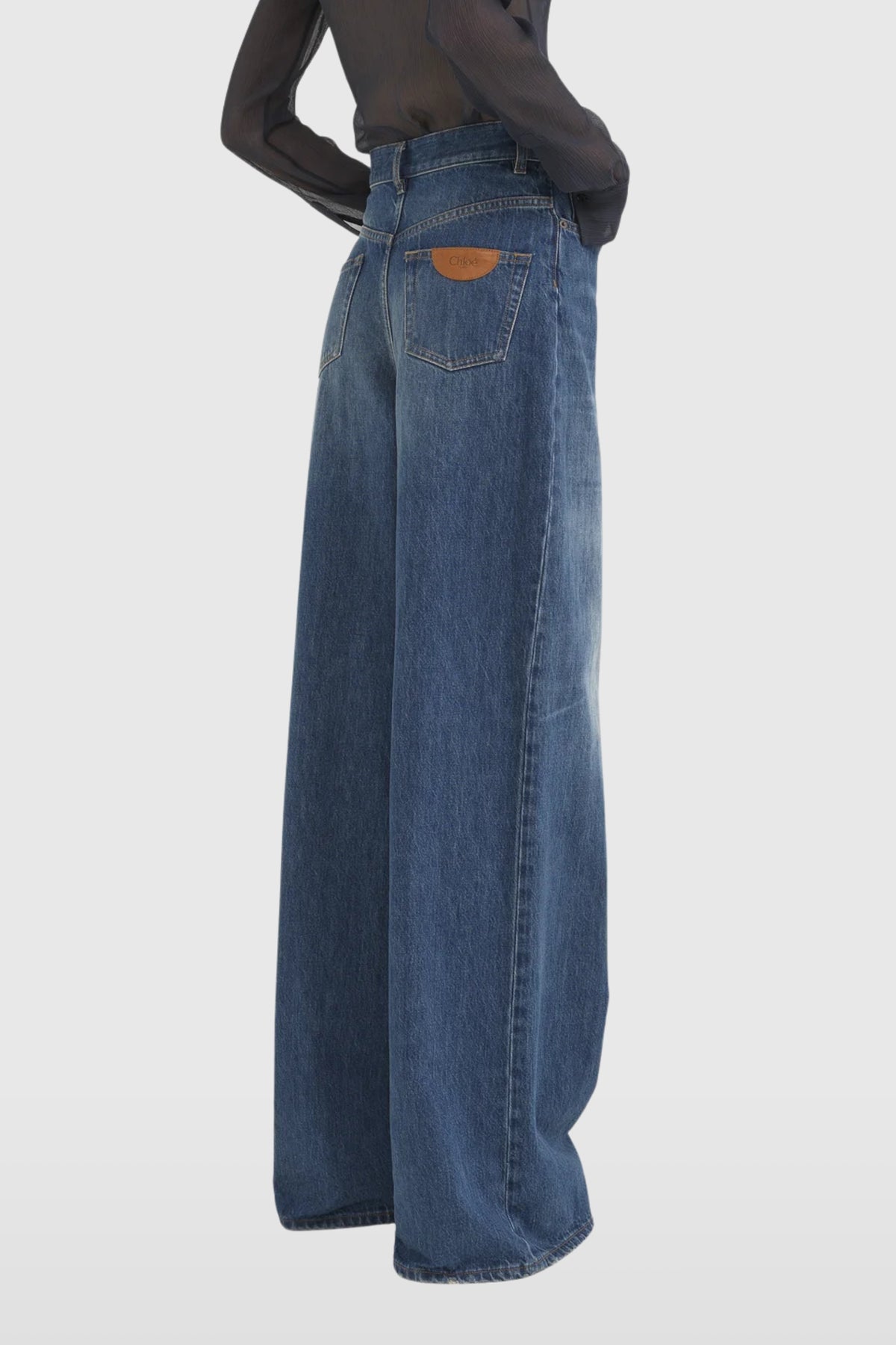 Chloé Wide Leg Denim Jeans