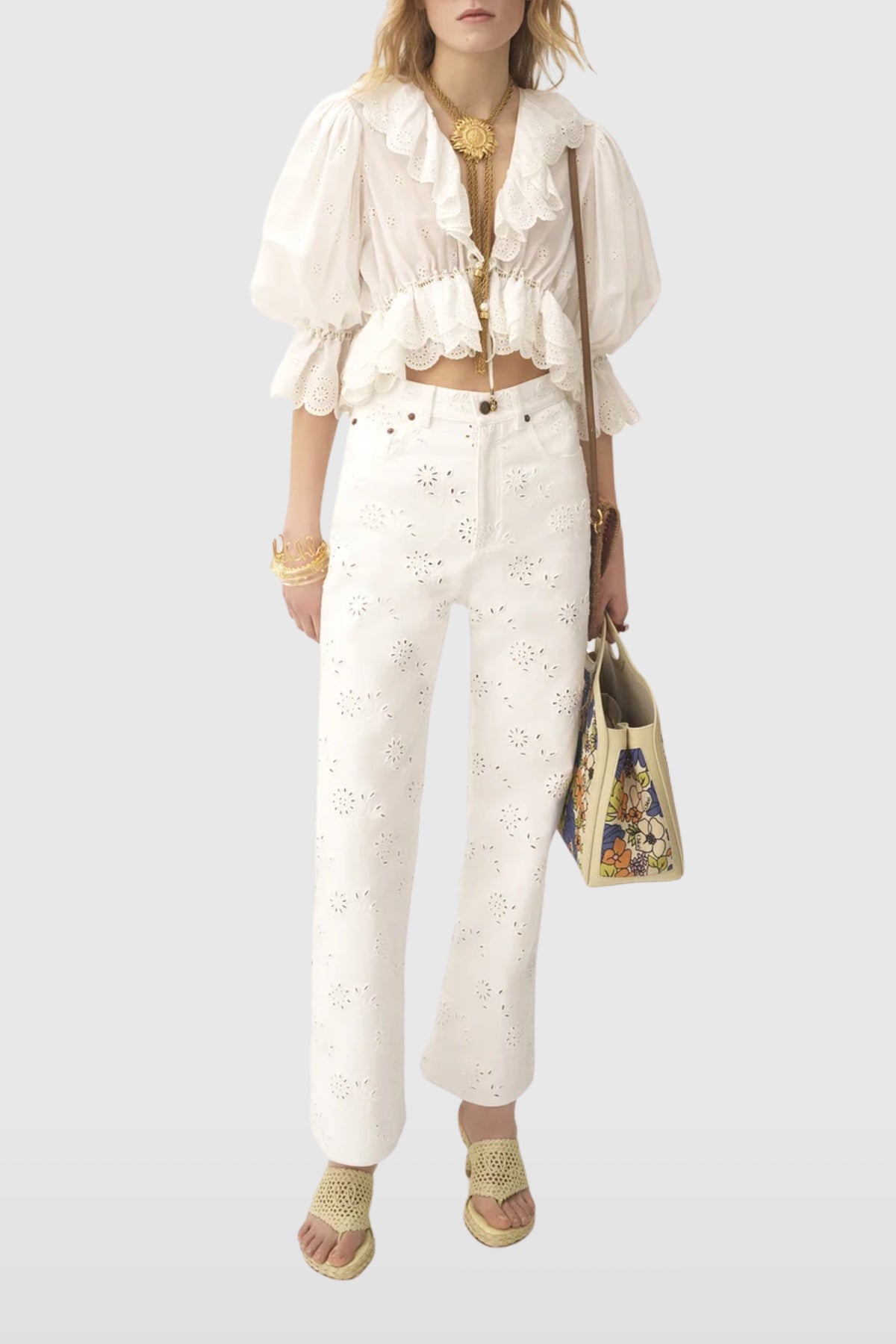 Chloé Broderie Anglaise Jeans