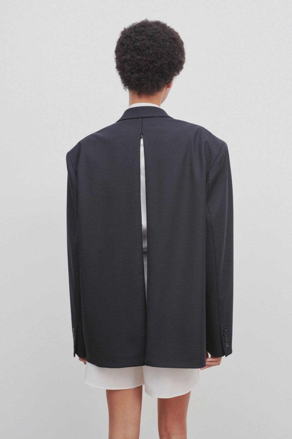 The Row Cochise Navy Wool Blazer