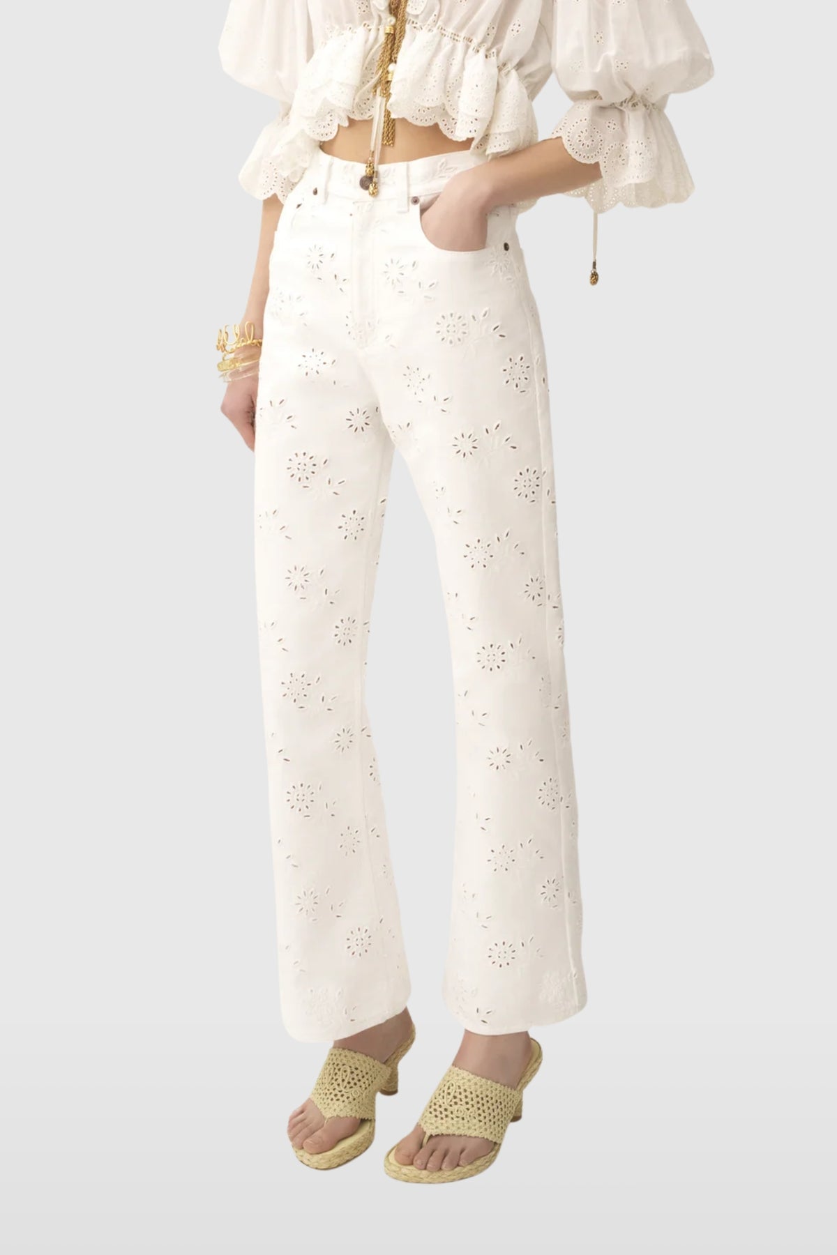 Chloé Broderie Anglaise Jeans