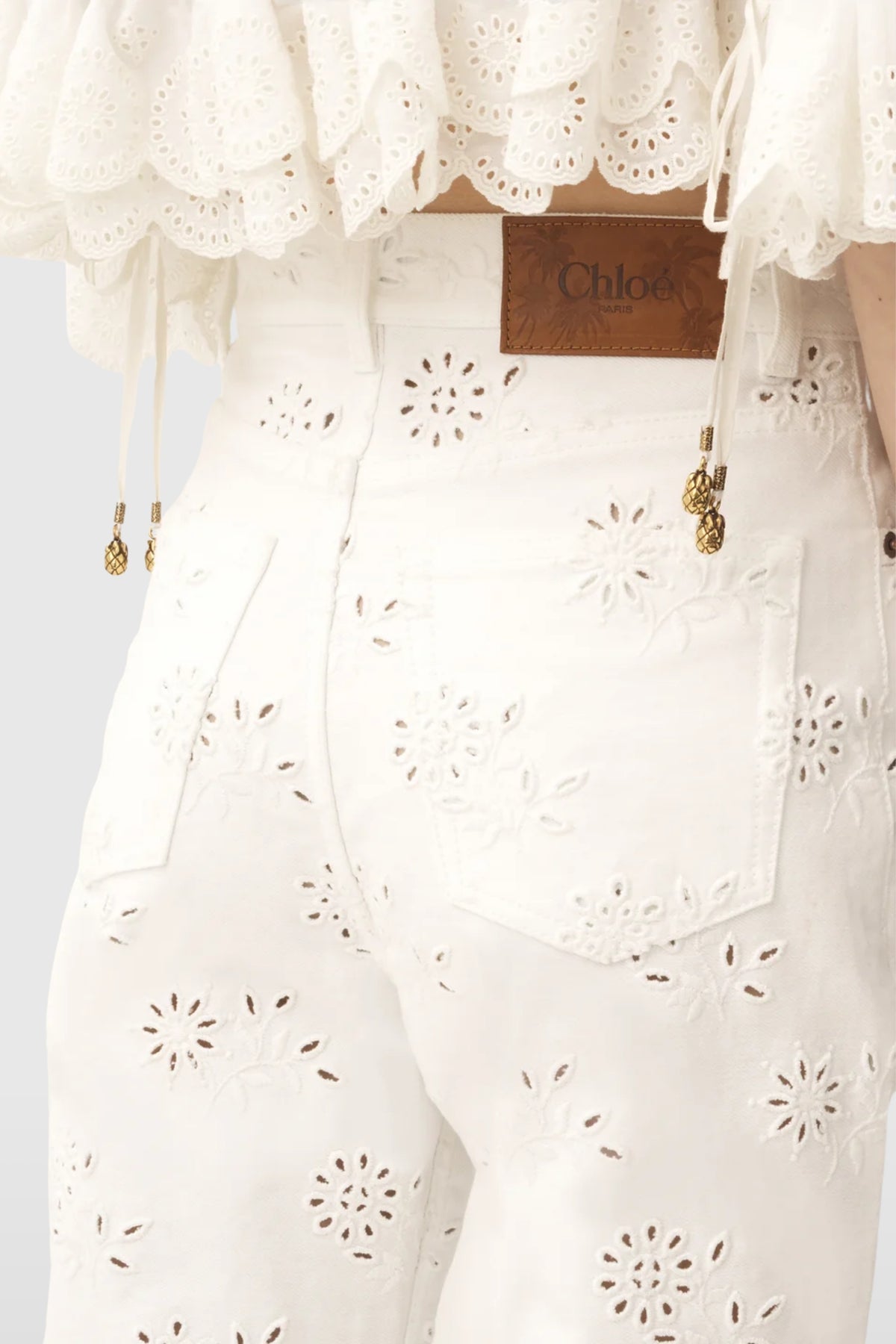 Chloé Broderie Anglaise Jeans