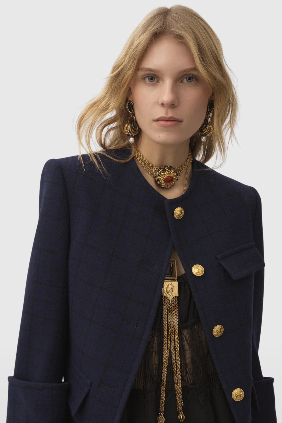 Chloé Indigo Wool Jacket