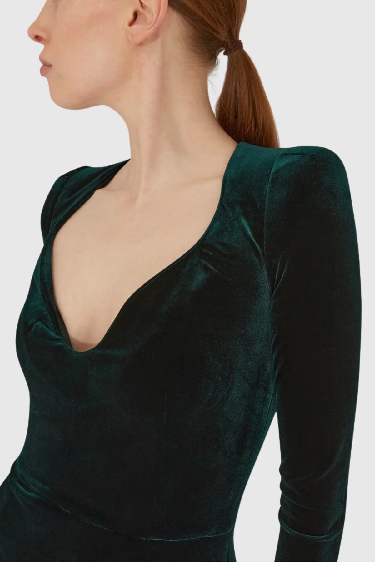 Galvan &#39;Vanitas&#39; Long Sleeved Velvet Dress