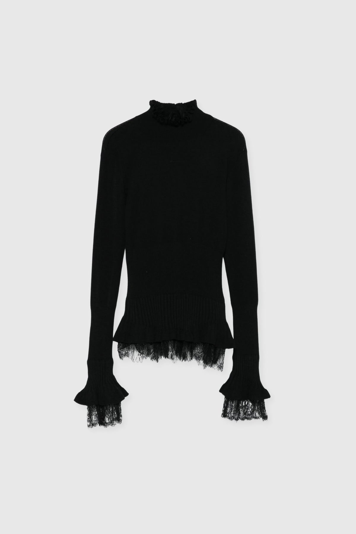 Ermanno Scervino Lace-Trimmed Sweater