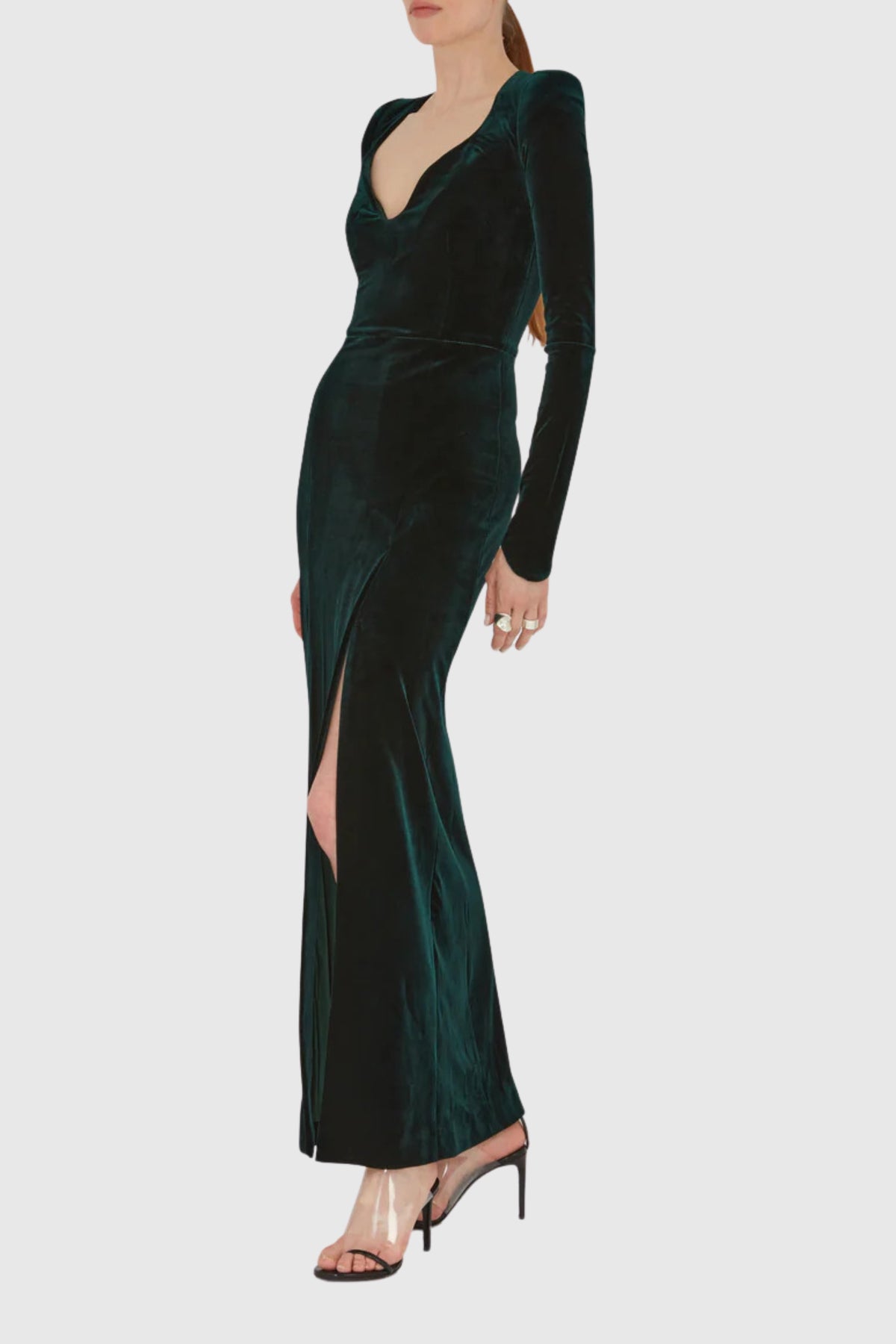 Galvan &#39;Vanitas&#39; Long Sleeved Velvet Dress