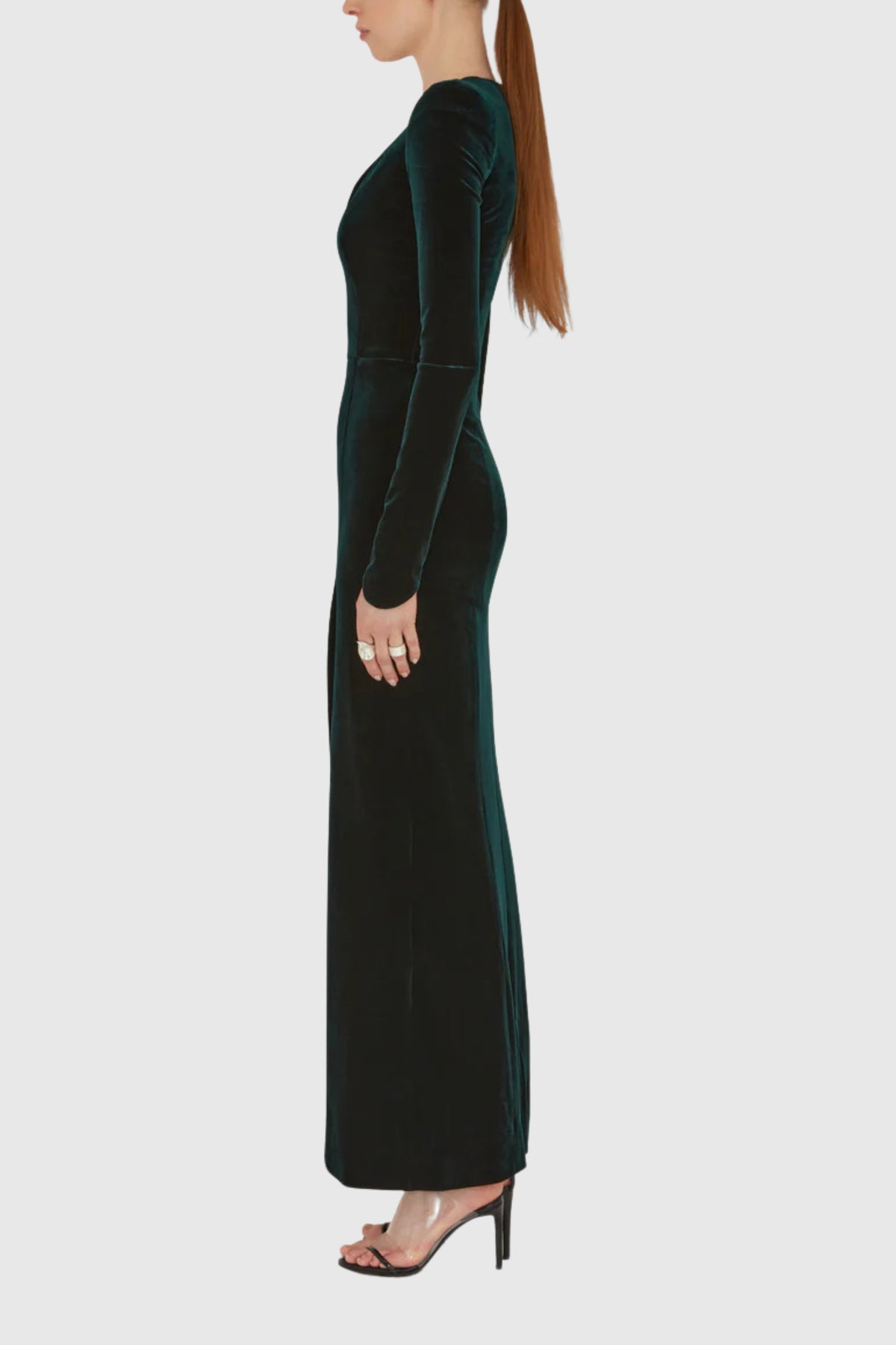 Galvan &#39;Vanitas&#39; Long Sleeved Velvet Dress