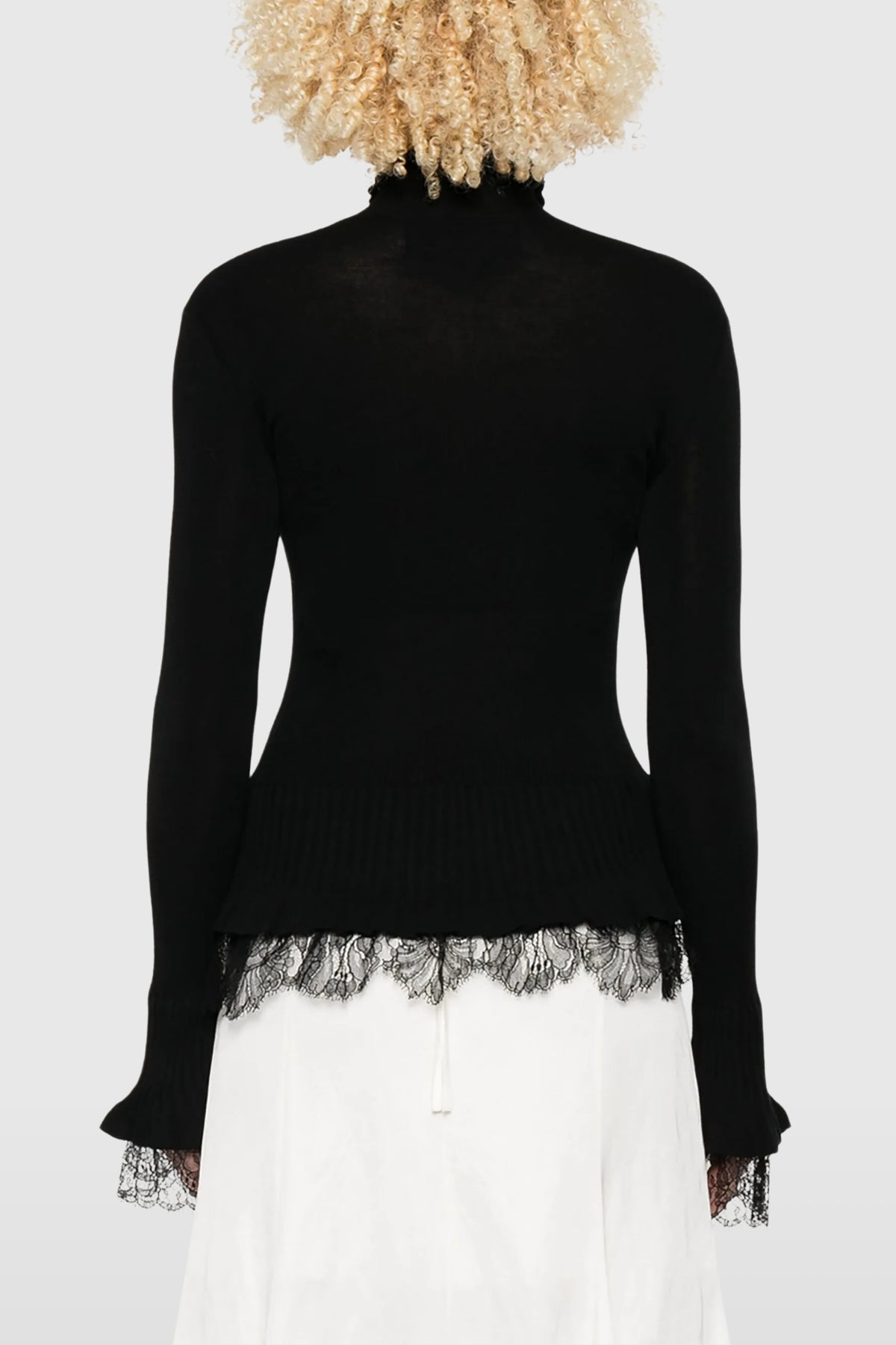 Ermanno Scervino Lace-Trimmed Sweater