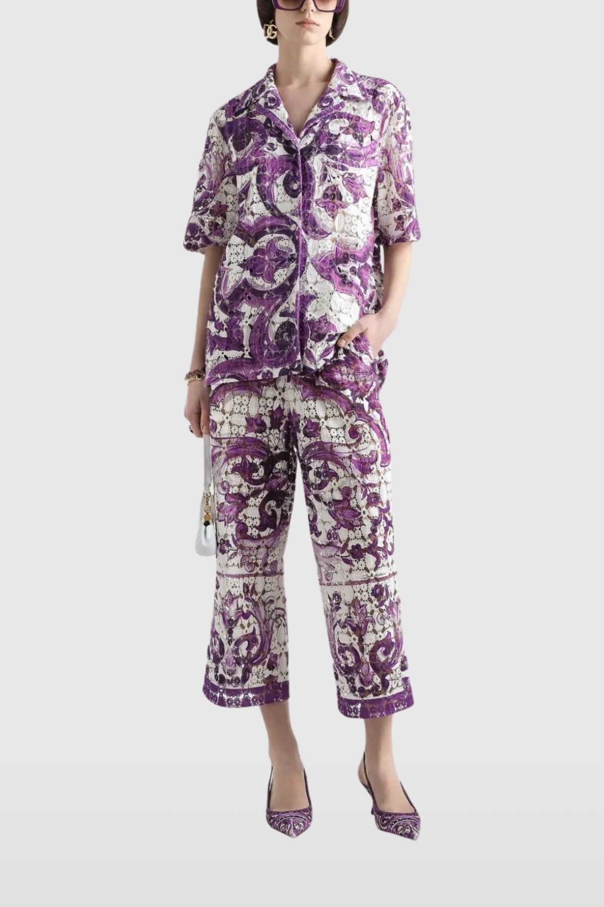Dolce &amp; Gabbana Majolica Lace Pant
