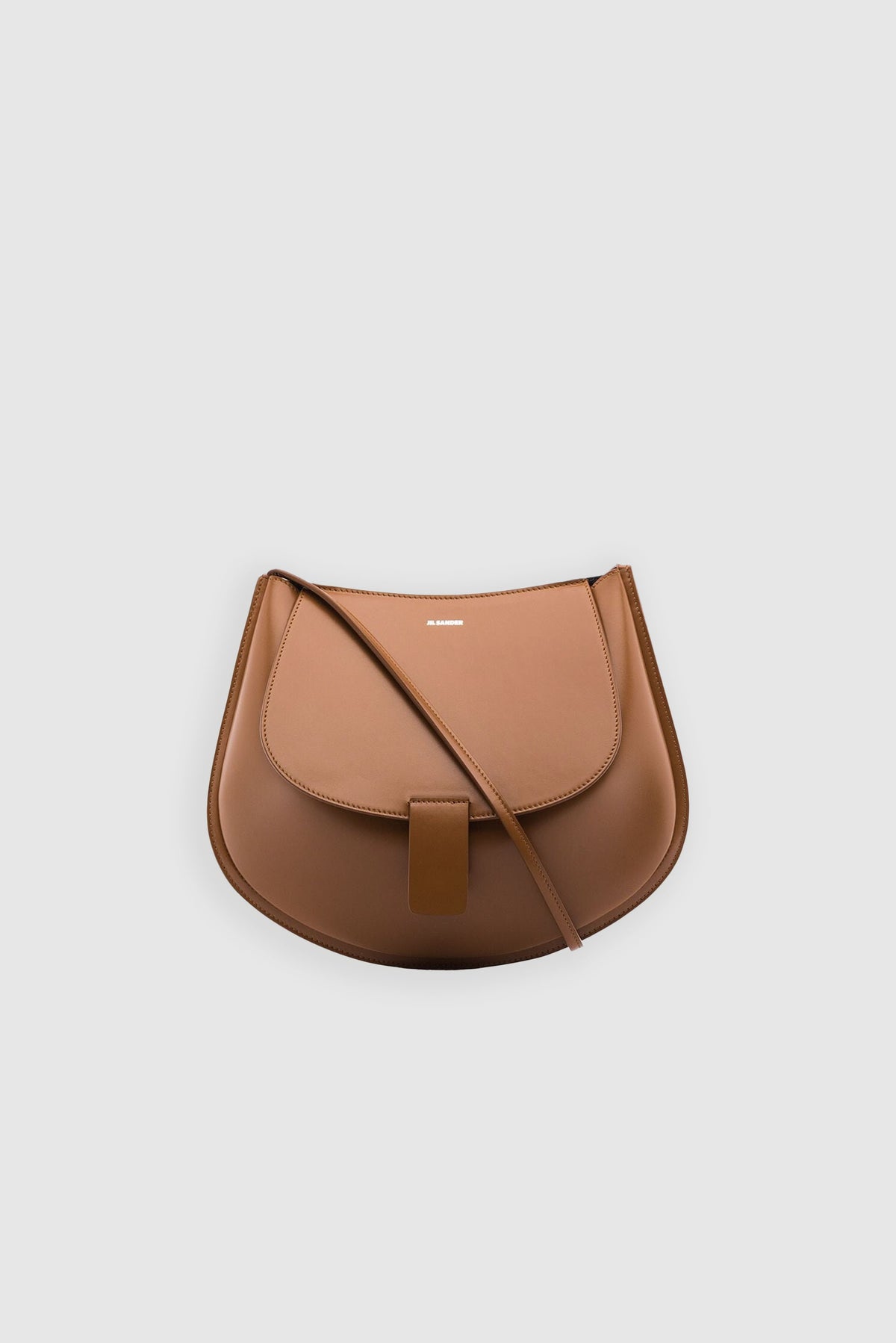 Jil Sander Soft Tan Crescent Mini Shoulder Bag