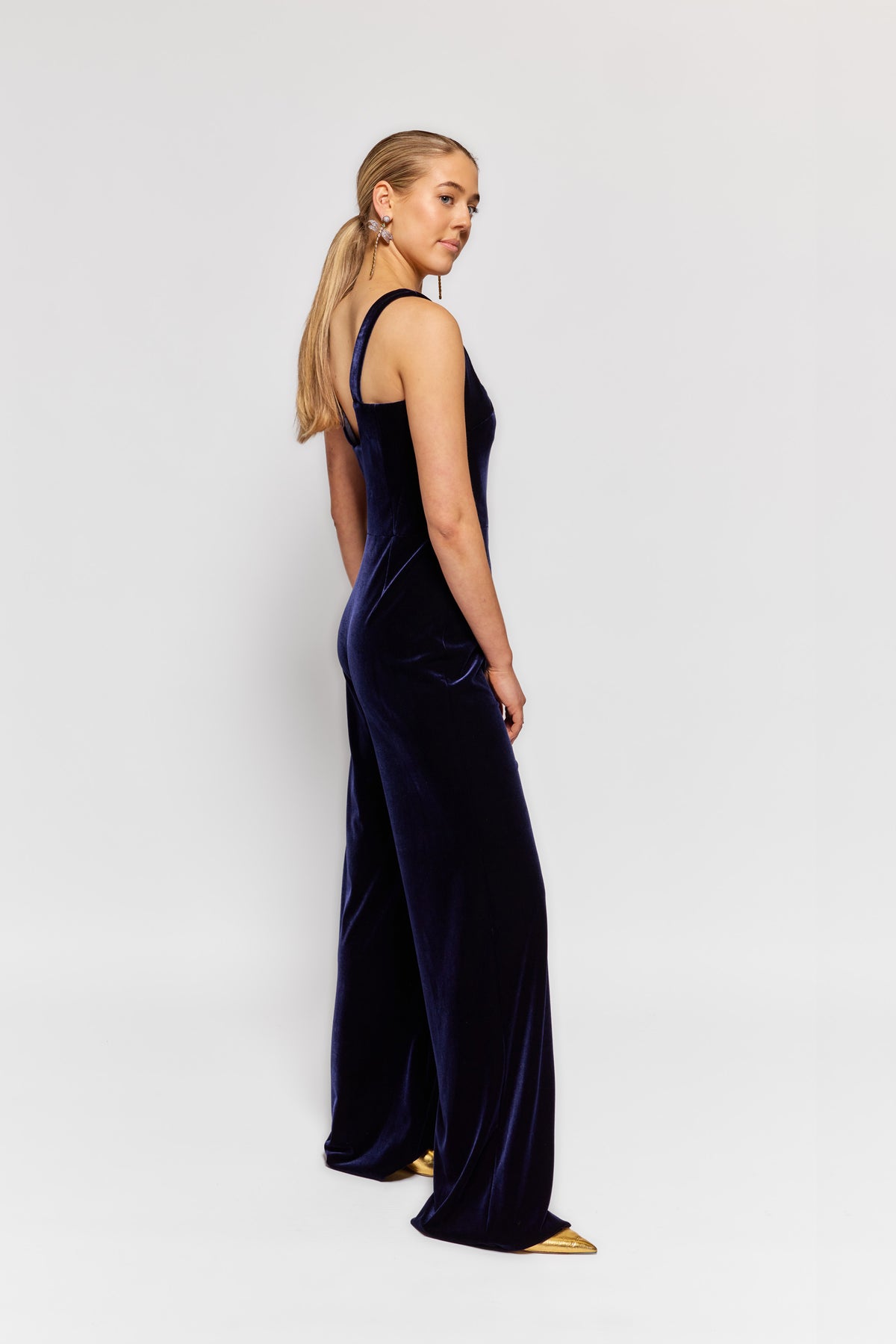 Galvan Vesper Velvet Jumpsuit